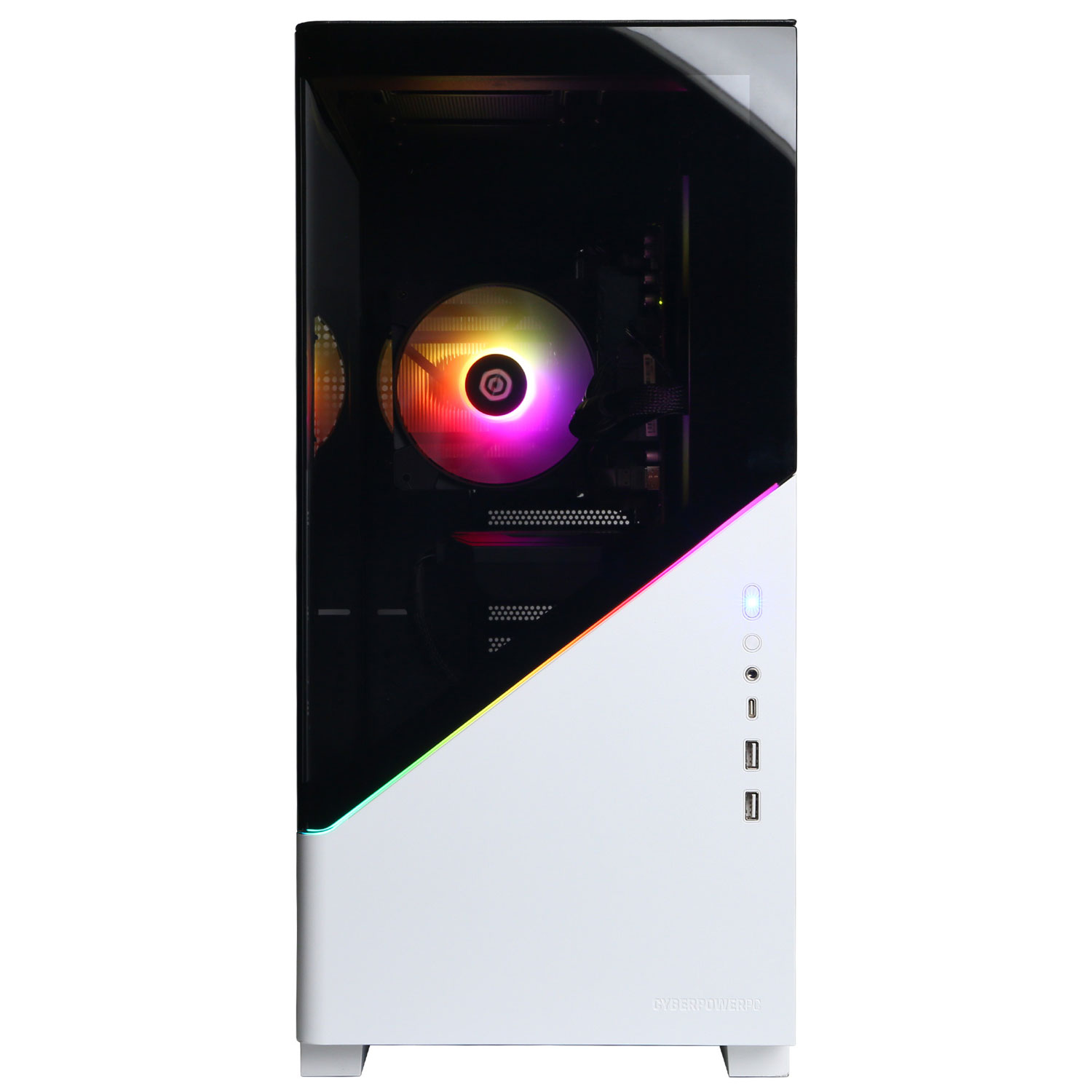 Ordinateur de jeu Gamer Master de CyberPowerPC - Blanc - Anglais