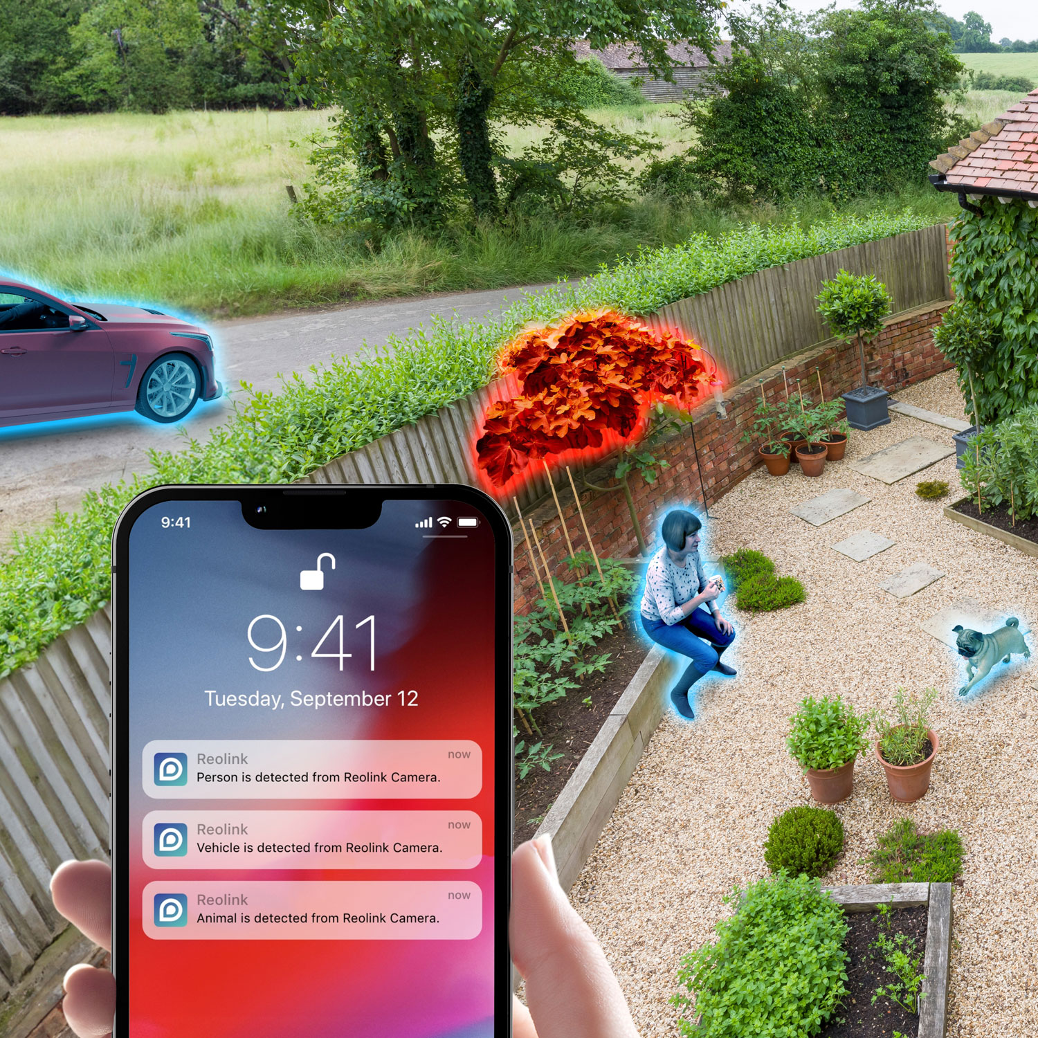 Reolink Argus Series B350 Wire-Free Indoor/Outdoor 4K UHD IP Camera with Solar Panel