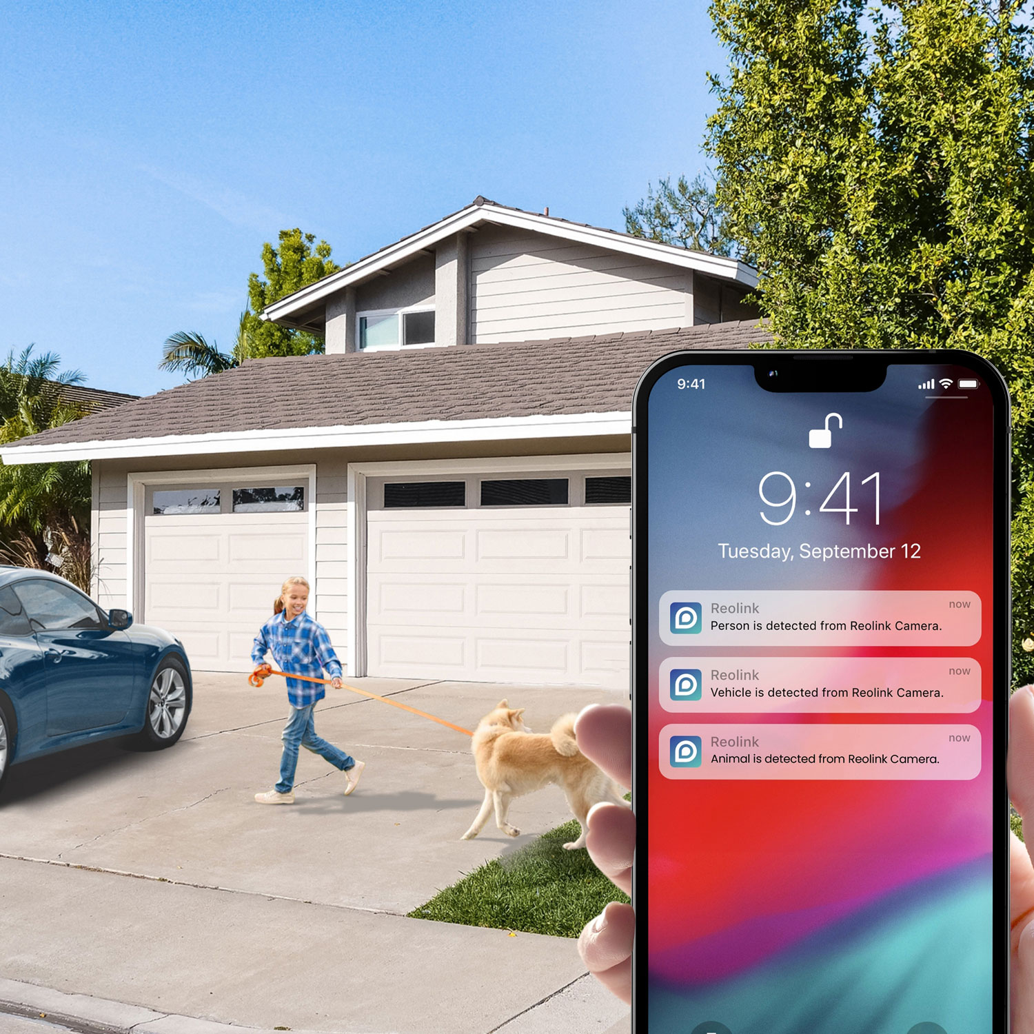 Reolink Argus Series B740X Wire-Free Indoor/Outdoor Dual-Lens 4K UHD IP Camera with Solar Panel