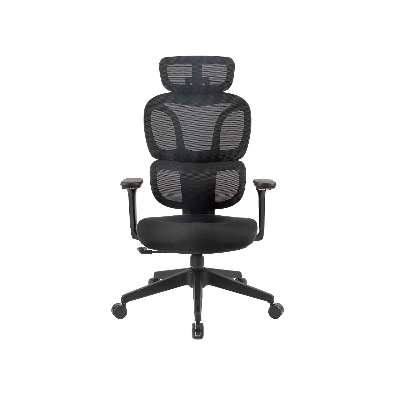 MotionGrey - Mellow Ergonomic Office Chair-Comfy High Mesh Back Support with Adjustable Armrests-Black Desk Computer Chairs Perfect for Home Gaming