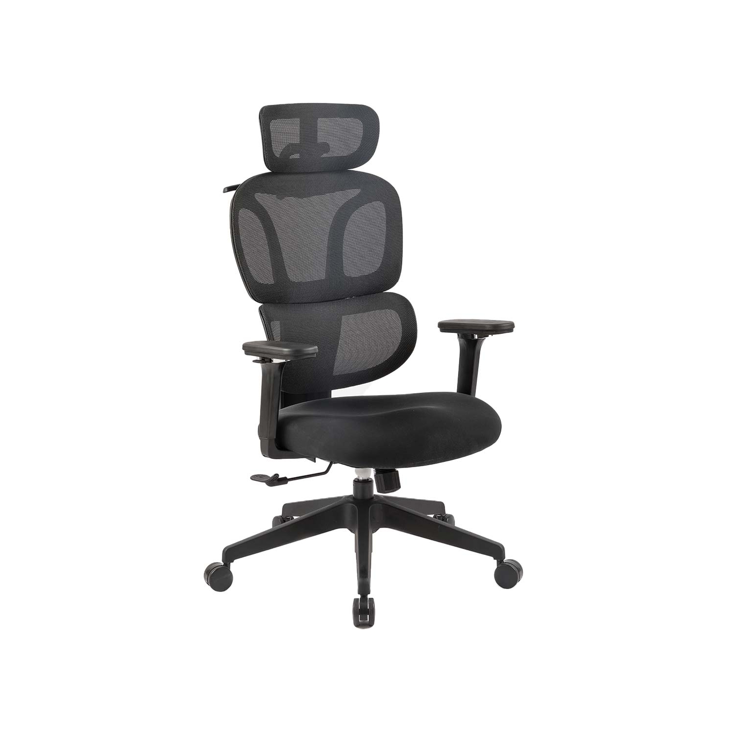 MotionGrey - Mellow Ergonomic Office Chair-Comfy High Mesh Back Support with Adjustable Armrests-Black Desk Computer Chairs Perfect for Home Gaming