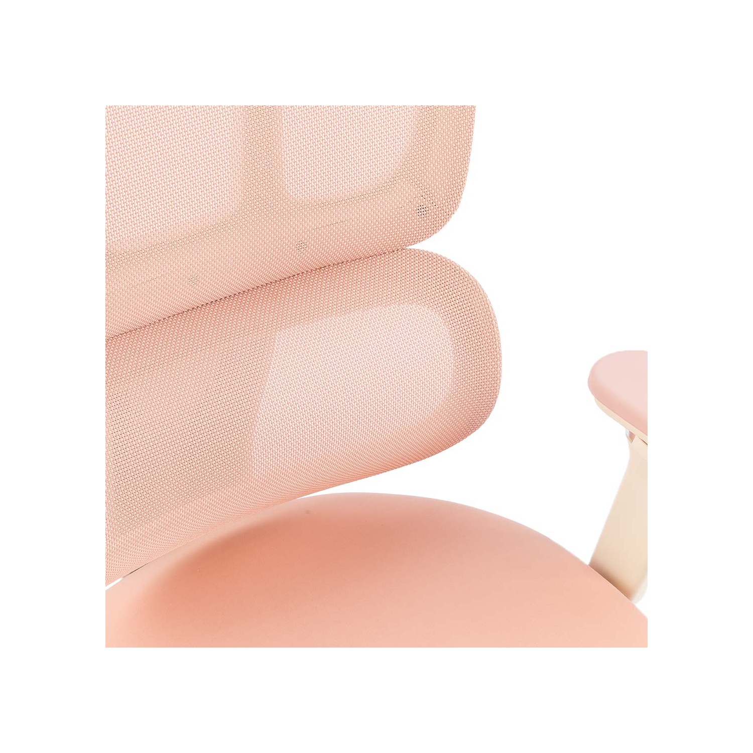 MotionGrey - Mellow Ergonomic Office Chair-Comfy High Mesh Back Support with Adjustable Armrests - Pink Desk Computer Chairs Perfect for Home Gaming