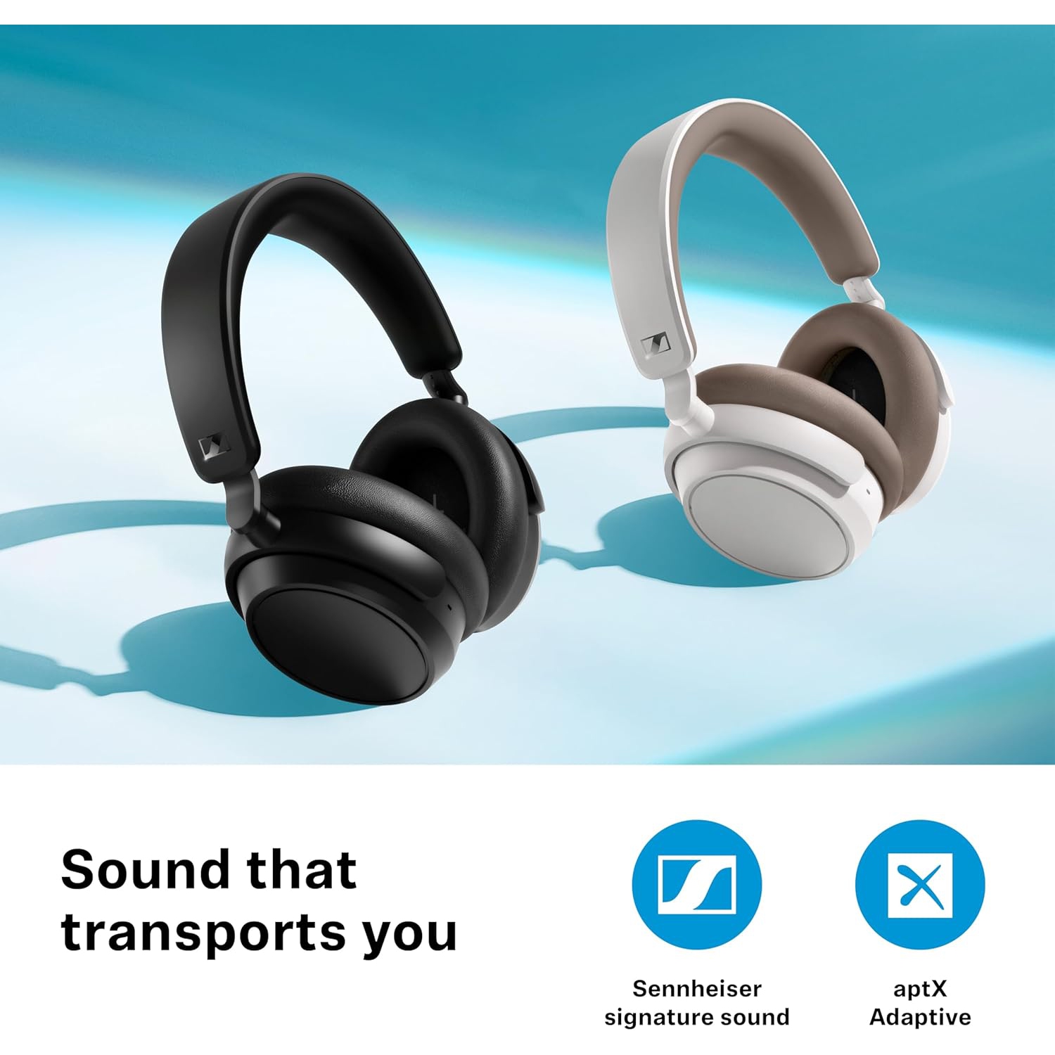 Sennheiser ACCENTUM Plus Wireless Bluetooth Headphones - Quick-Charge Feature, 50-Hr Battery Playtime, Adaptive Hybrid ANC, Sound Personalization,