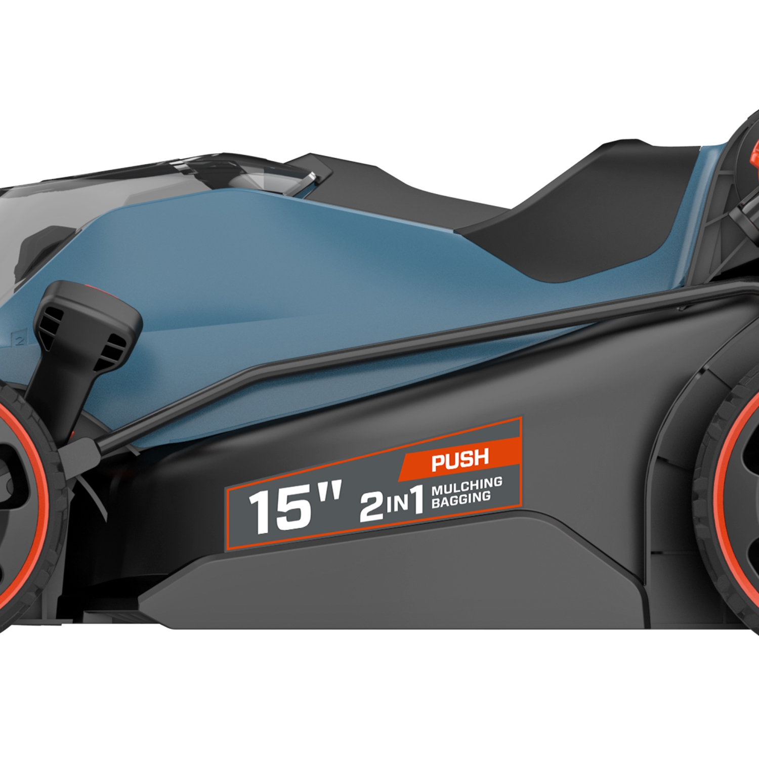 SENIX 2X2 40V Max* 15-Inch Cordless Push Lawn Mower, 2-in-1 Mulching & Bagging, Brushless Motor, 4.0 Ah Batteries and Dual-Port Charger Included