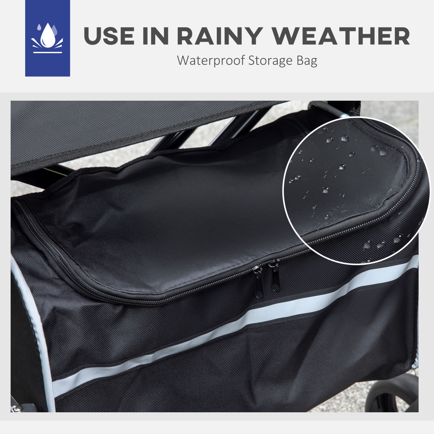 HOMCOM Aluminum Rollator Walker with Seat, Folding Mobility Rolling Walker for Seniors with 8" Wheels, Storage Bag, Adjustable Height, Pearlescent