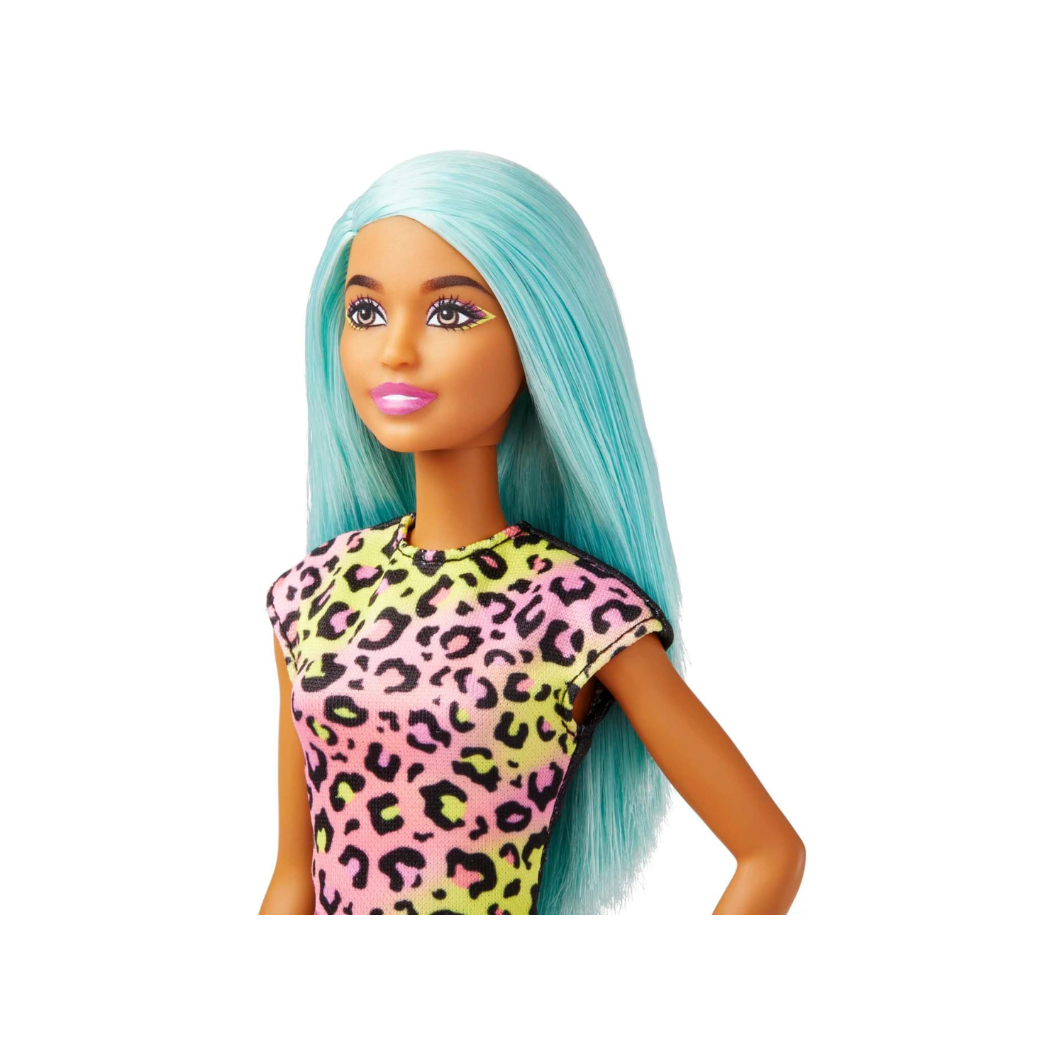 Poupée mode et accessoires Barbie Careers, maquilleuse avec cheveux sarcelle et pièces artistiques incluant une palette et un pinceau