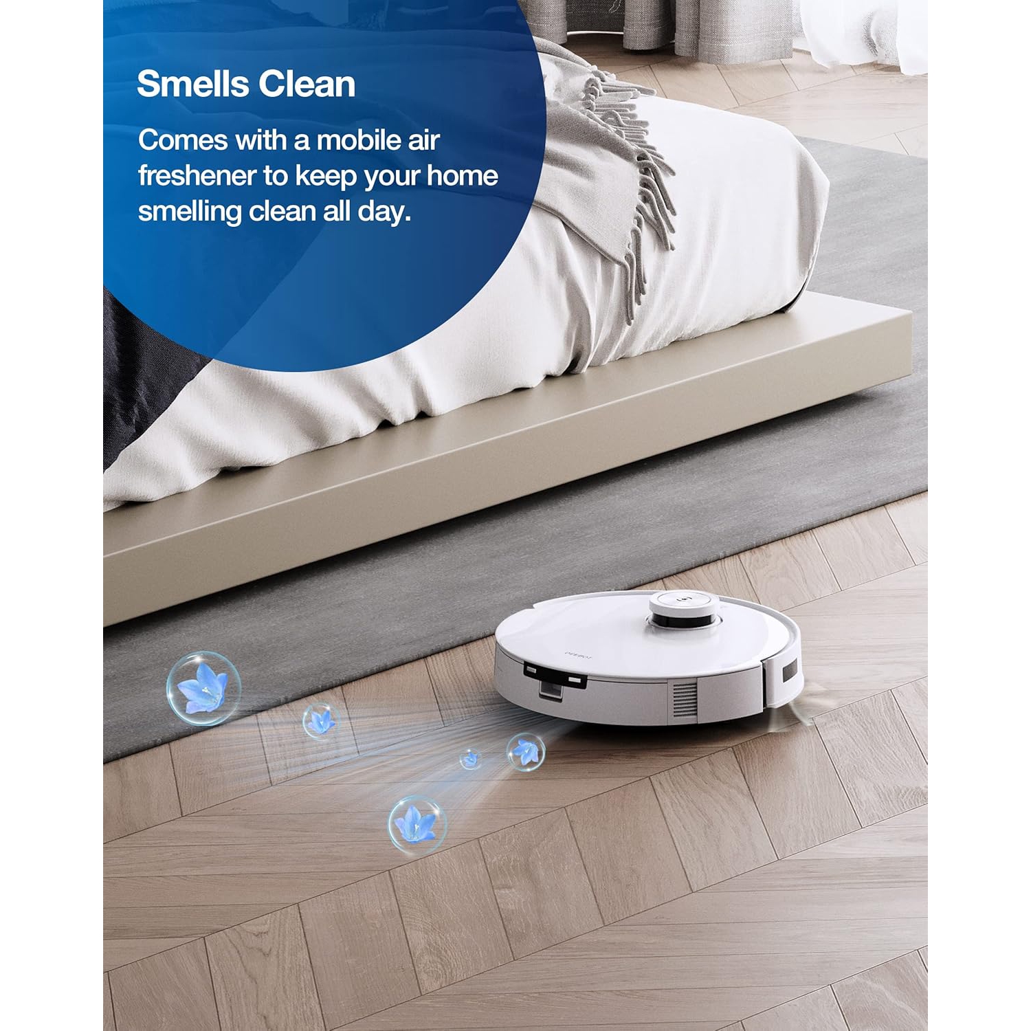 Aspirateur robot et vadrouille ECOVACS DEEBOT T10 Plus avec station de vidange automatique, 3000Pa, AIVI 3,0 pour éviter les obstacles