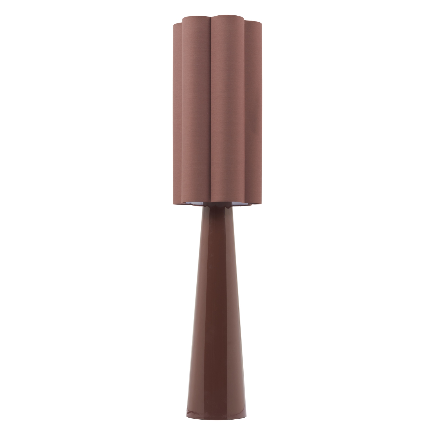 Lampadaire violet brun