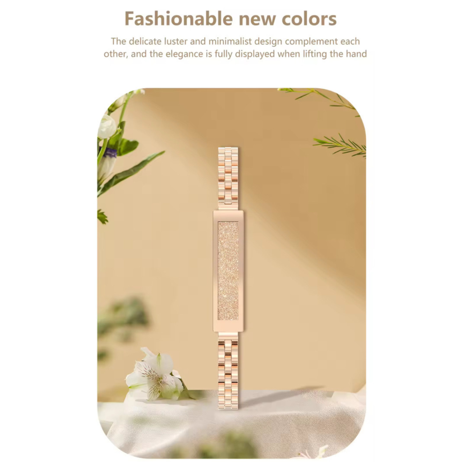 Bracelet intelligent TUTT Moniteur d'activité et de sommeil étanche IP68 Li8 | Contrôle d'application pour femmes