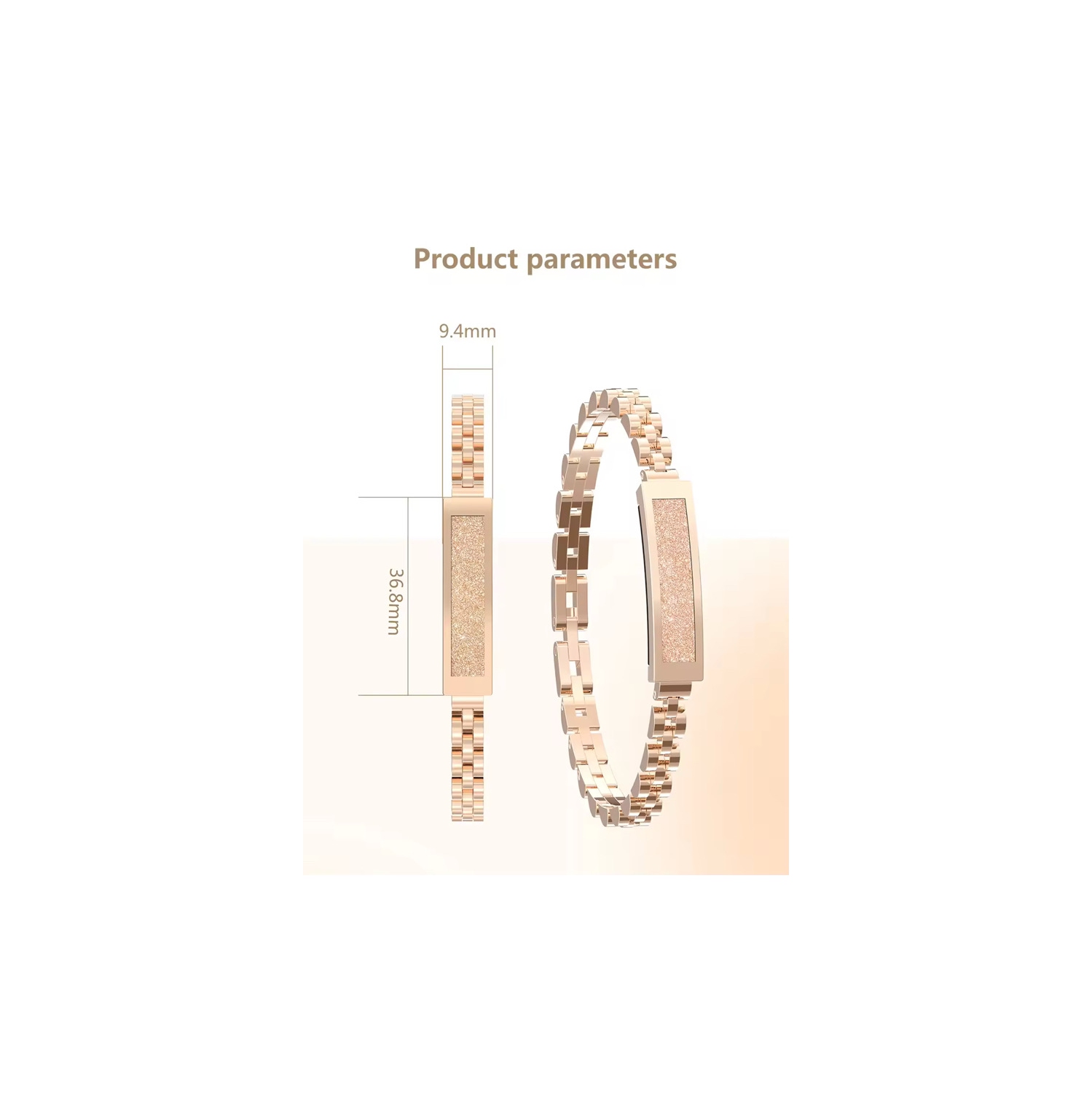 Bracelet intelligent TUTT Moniteur d'activité et de sommeil étanche IP68 Li8 | Contrôle d'application pour femmes