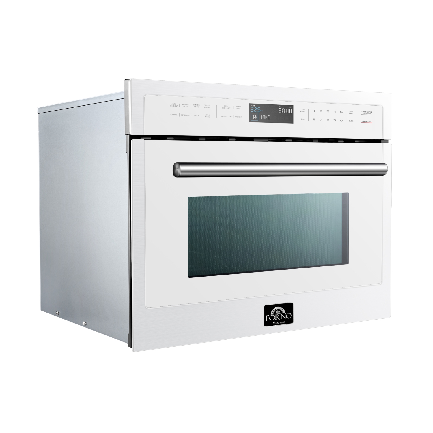 Forno Oliena Espresso White 24 Inch Built-In Microwave Convection Oven, 1.6 cu.ft., 1000W/1750W