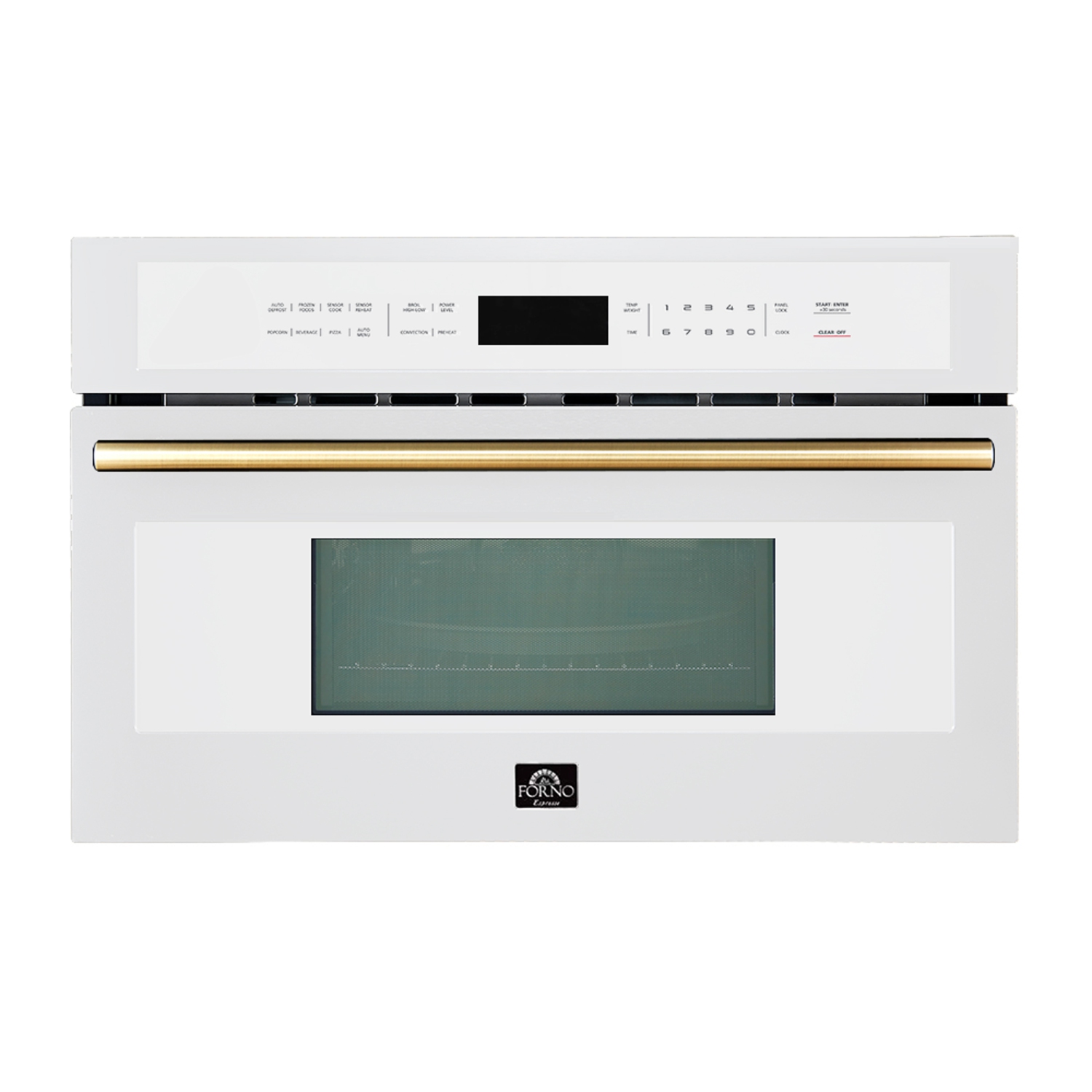 Forno Oliena Espresso White 30 Inch Built-In Microwave Convection Oven, 1.6 cu.ft., 1000W/1750W