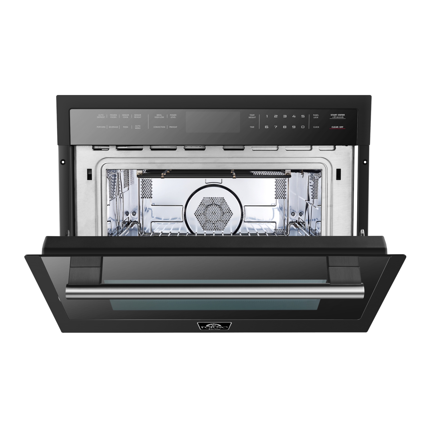 Forno Oliena Espresso Black 24″ 1750 Watt Compact Oven & 1000 Watt Microwave, 1.6 cu. ft