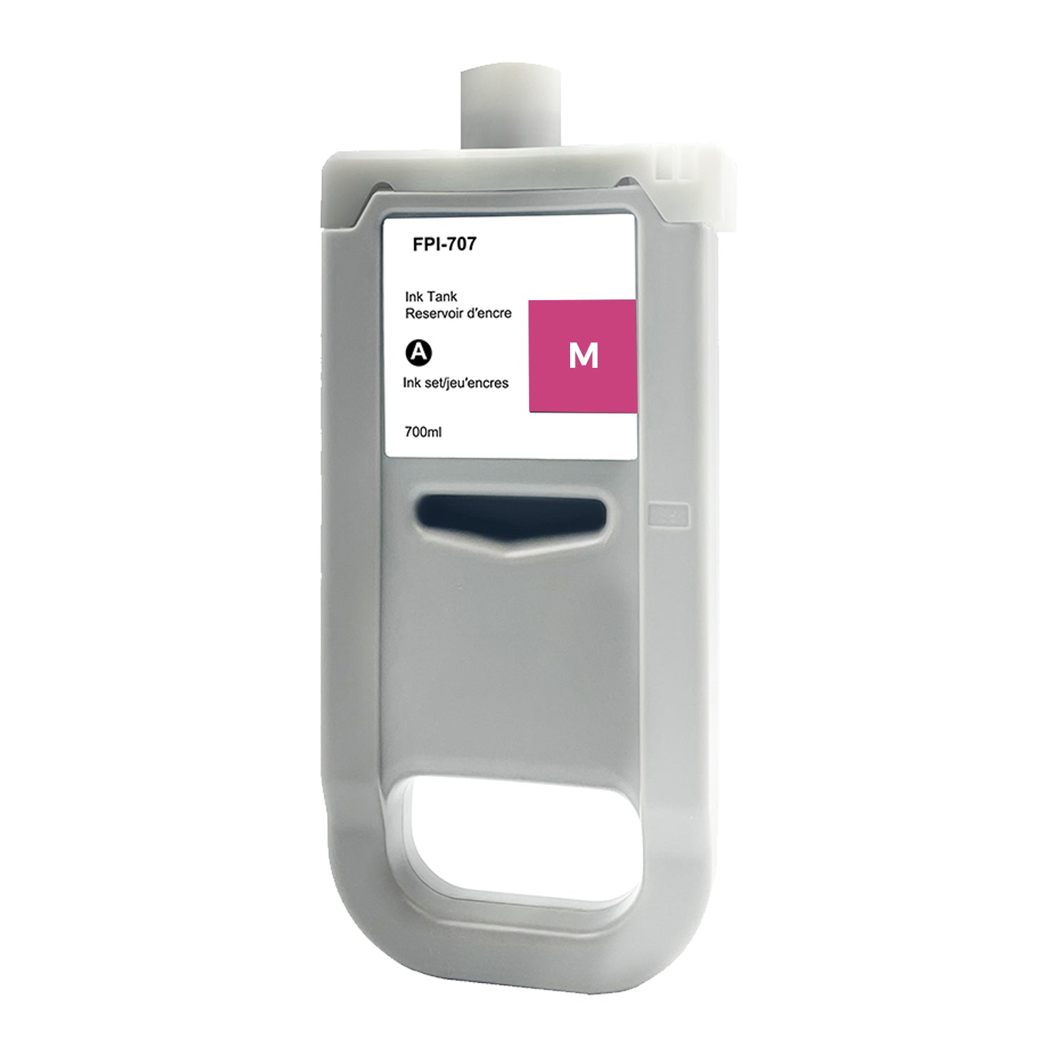Cartouche d'encre magenta 700&nbsp;ml pour PFI-707M de Superink compatible avec Canon