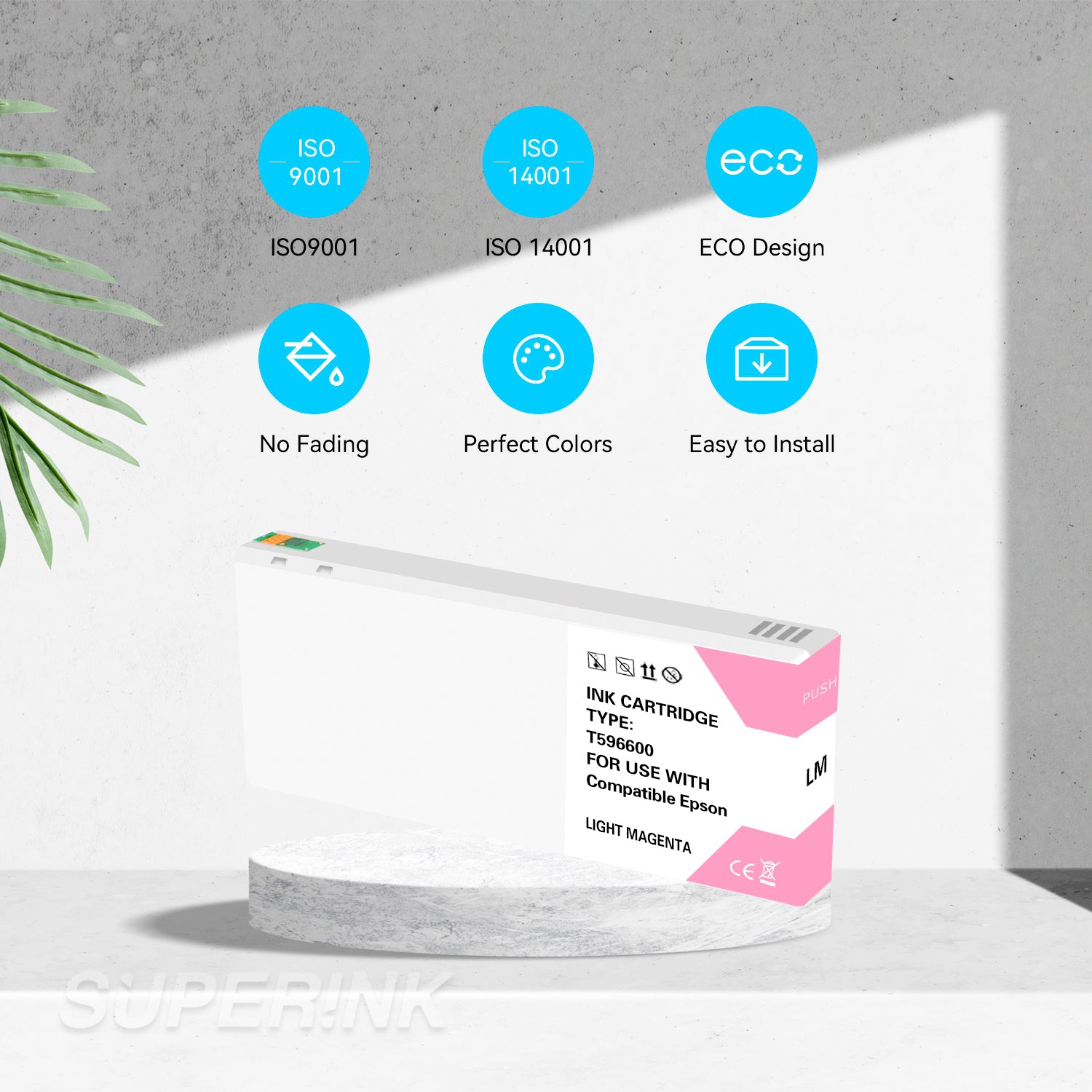 Compatible Epson T596600 700ML Light Magenta Ink Cartridge By Superink