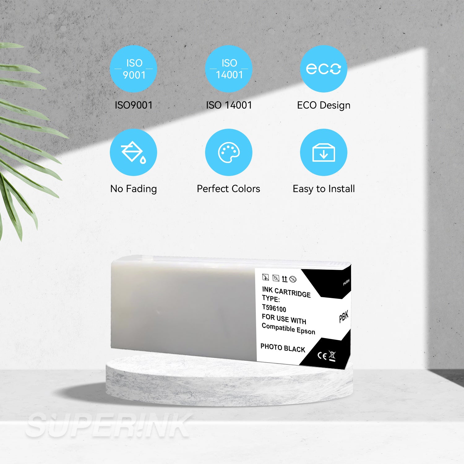 Compatible Epson T596100 700ML Photo Black Ink Cartridge By Superink