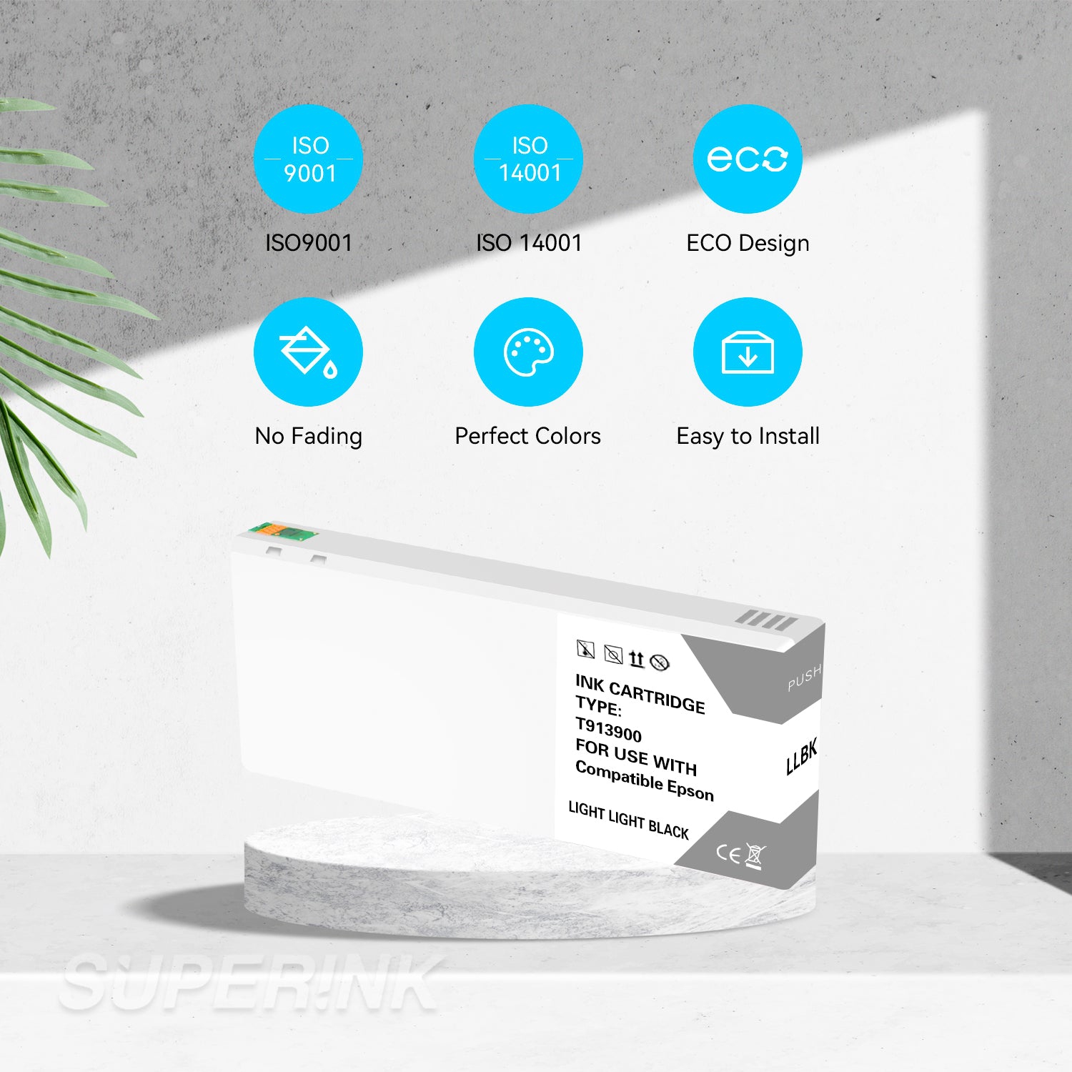 Compatible Epson T913900 Light Light Black Ink Cartridge By Superink