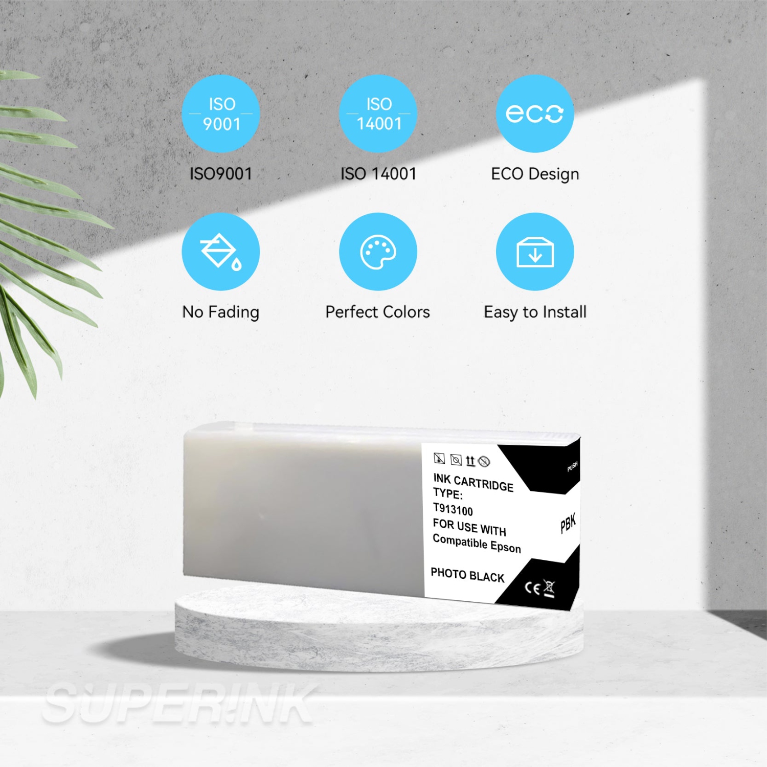 Compatible Epson T913100 Photo Black Ink Cartridge By Superink