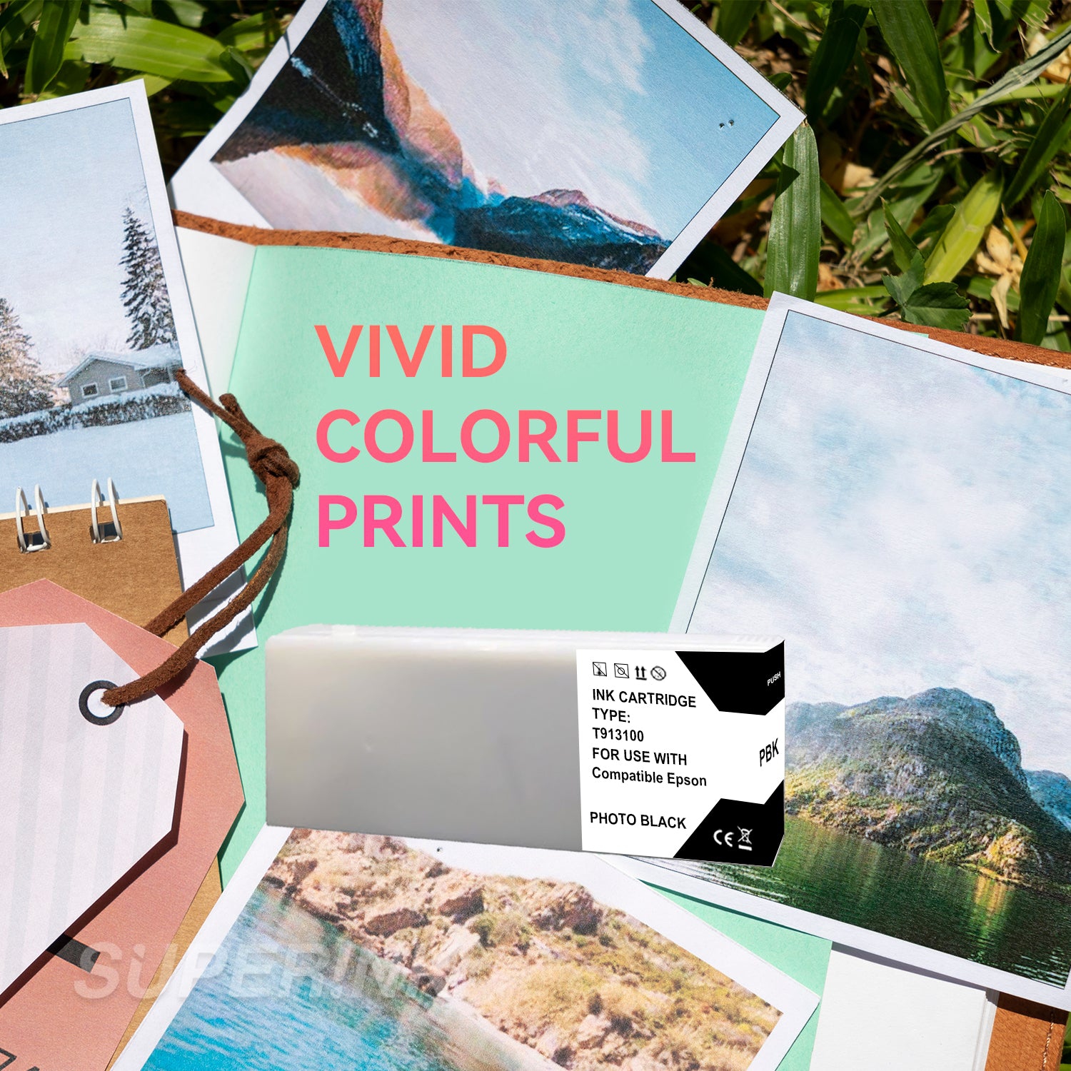 Compatible Epson T913100 Photo Black Ink Cartridge By Superink