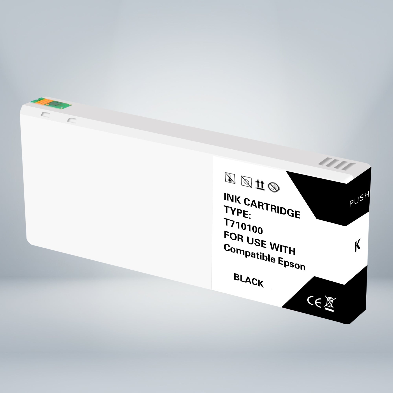 Compatible Epson T710100 Black Ink Cartridge By Superink