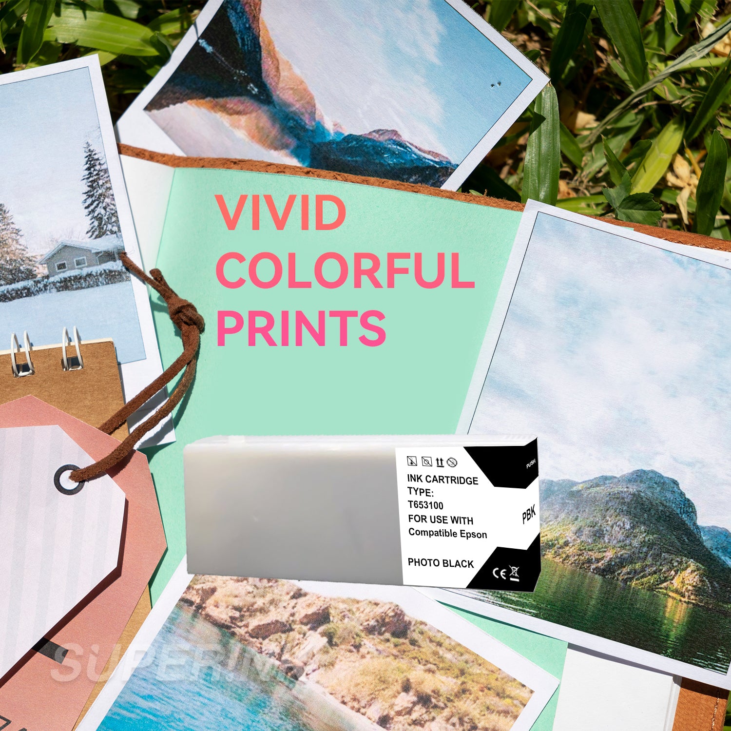 Compatible Epson T653100 Photo Black Ink Cartridge By Superink