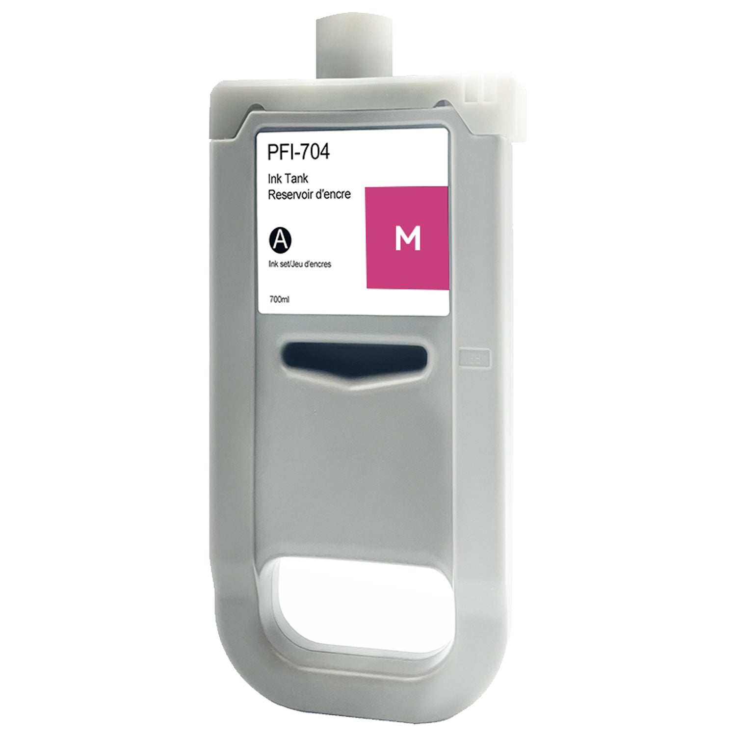 Cartouche d'encre magenta 700&nbsp;ml pour PFI-704M de Superink compatible avec Canon