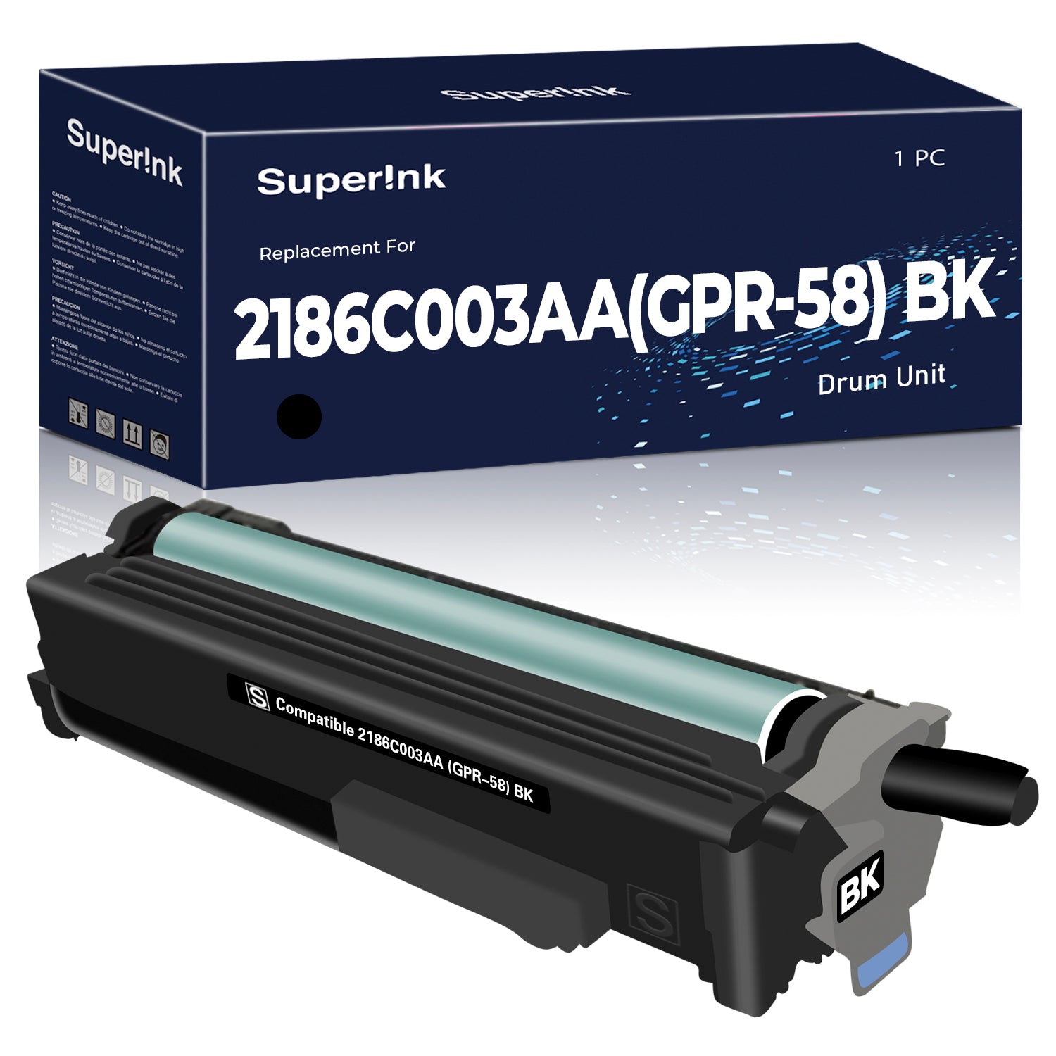 Compatible Canon 2186C003AA Black Drum Unit By Superink