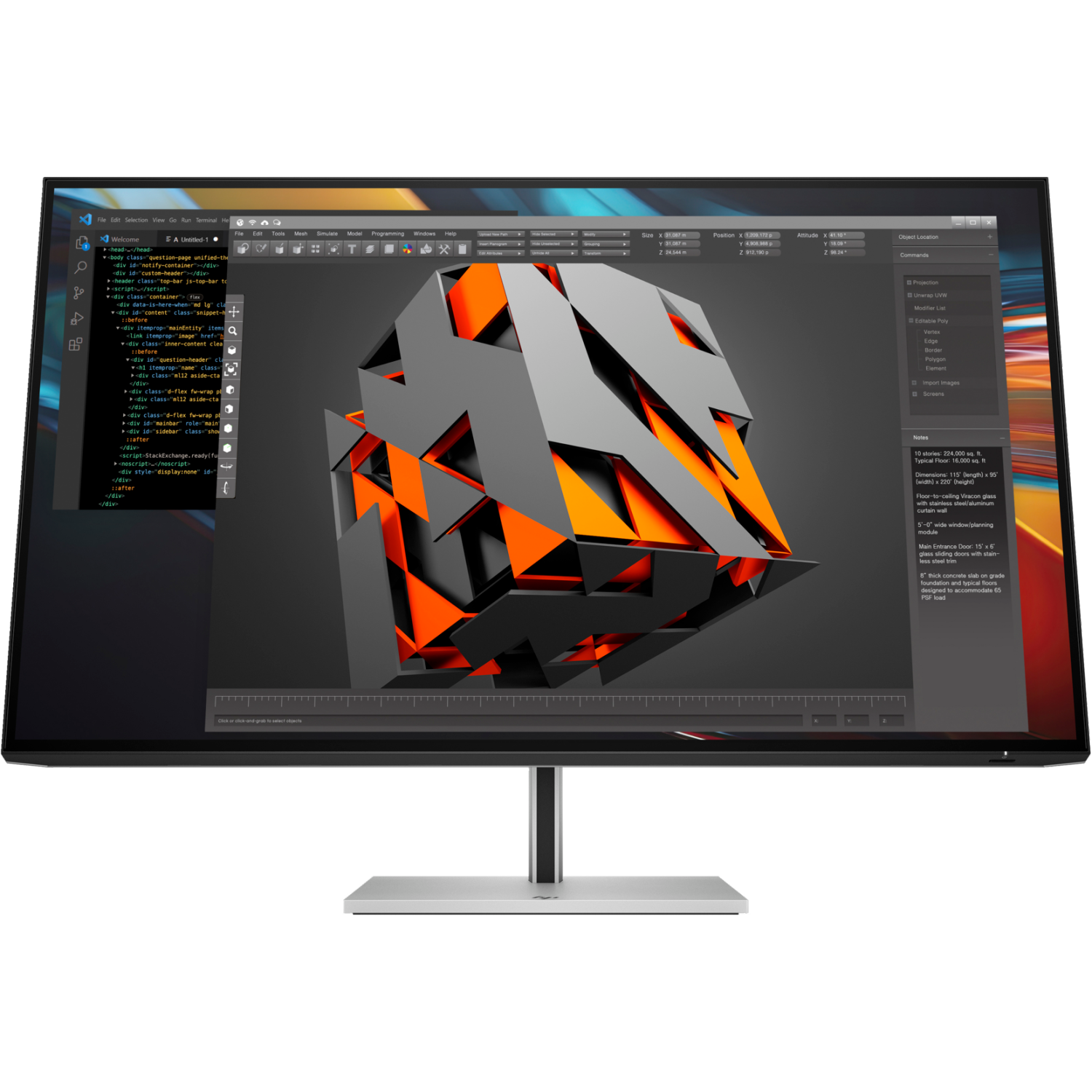 HP Series 7 Pro 732pk 31.5" 4K UHD 60Hz 5ms GTG LCD Monitor - - Black