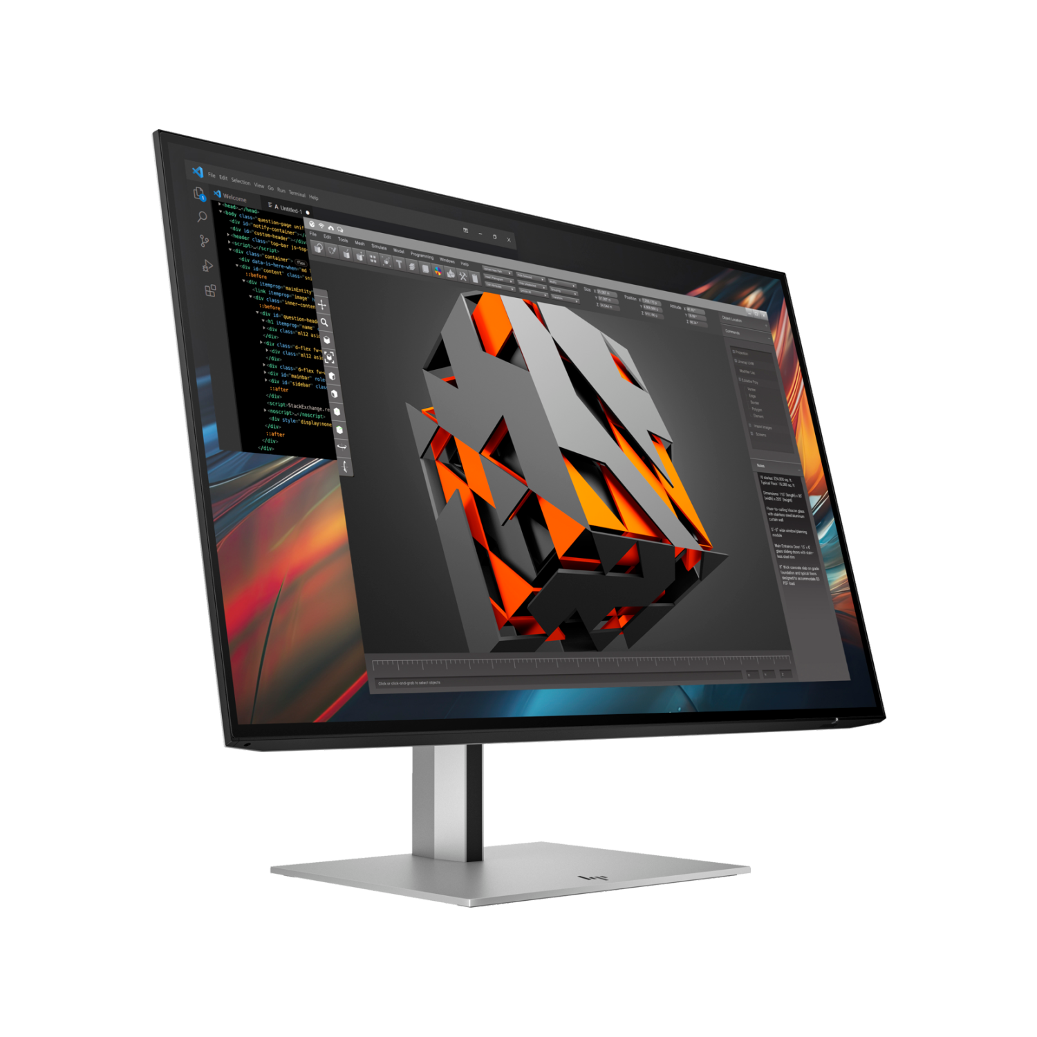 HP Series 7 Pro 724pu 24" FHD+ 100Hz 5ms GTG LCD Monitor - - Black