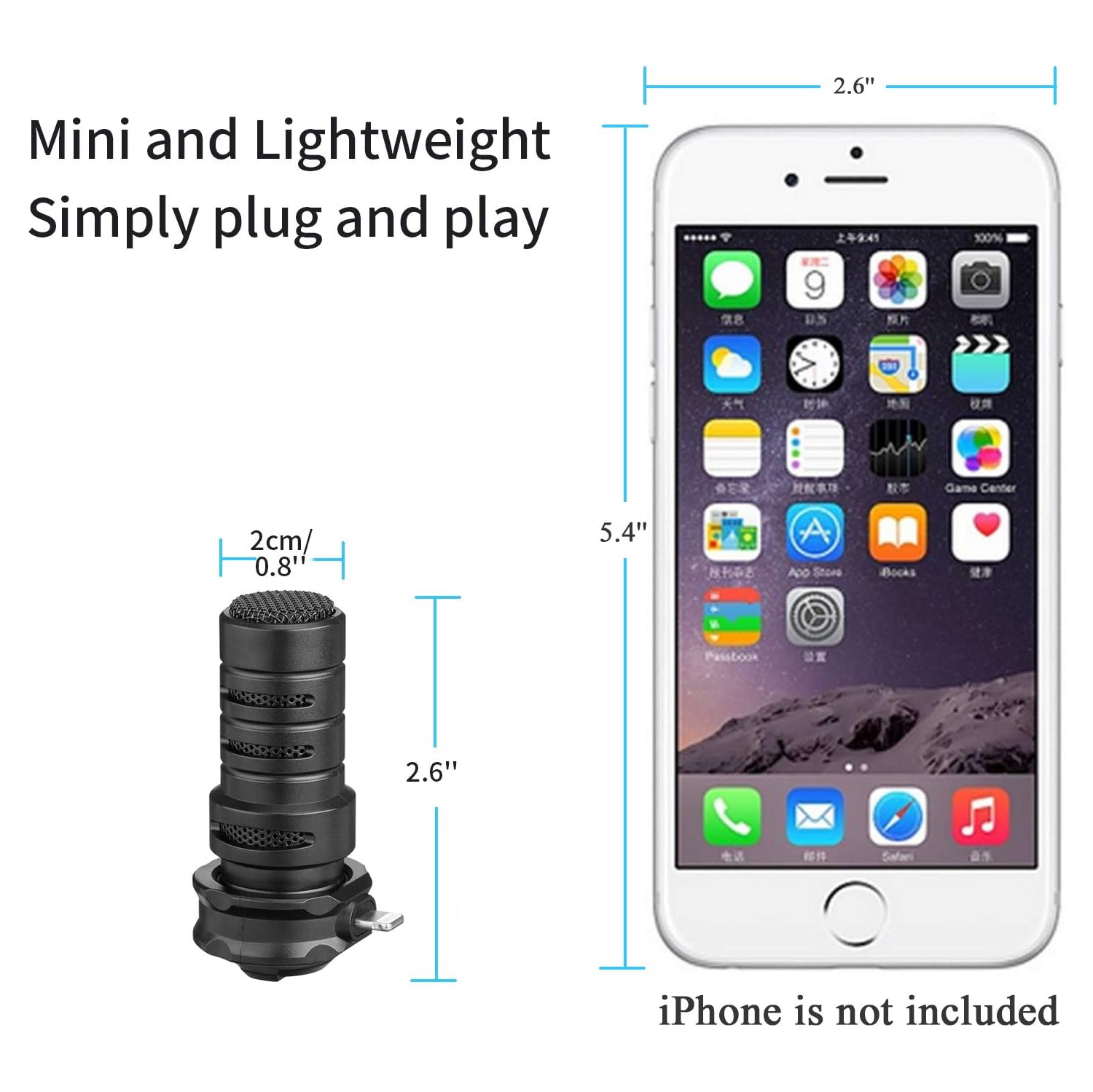 BOYA BY-DM200 Digital Stereo Cardioid Condenser Microphone Certified Superb Sound for iOS