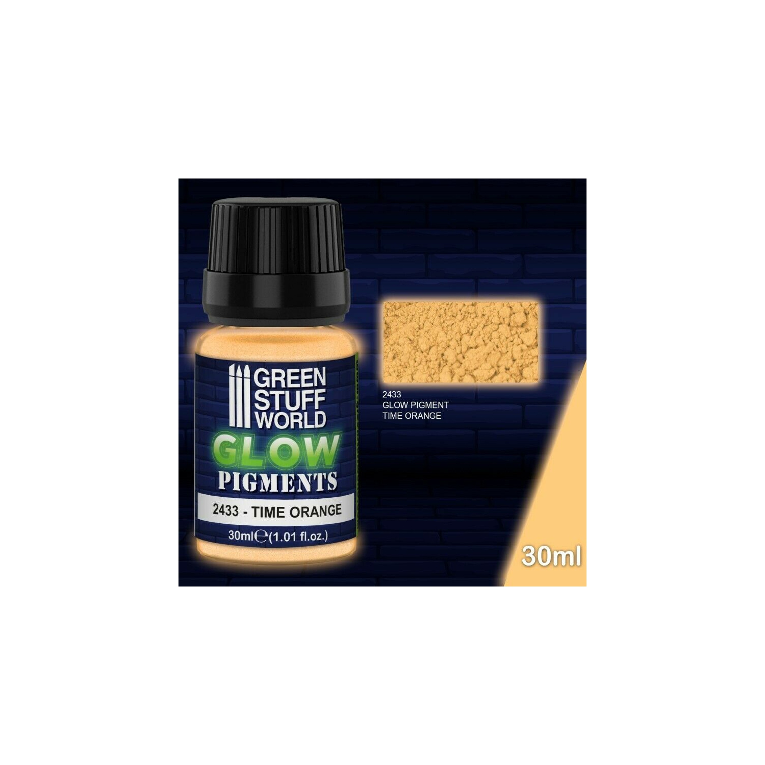 Green Stuff World Glow Pigments - TIME ORANGE New