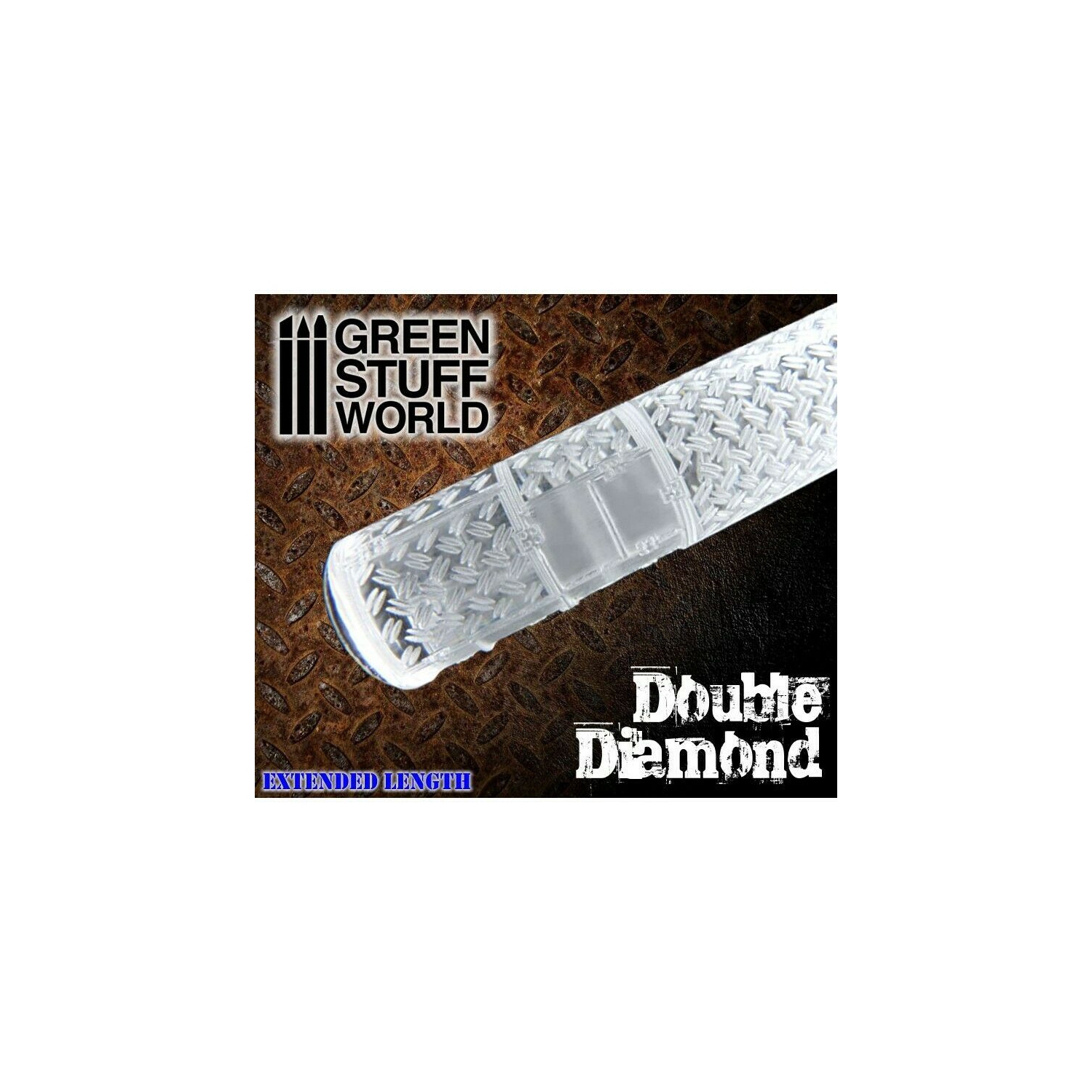 Green Stuff World Rolling Pin Double Diamond New
