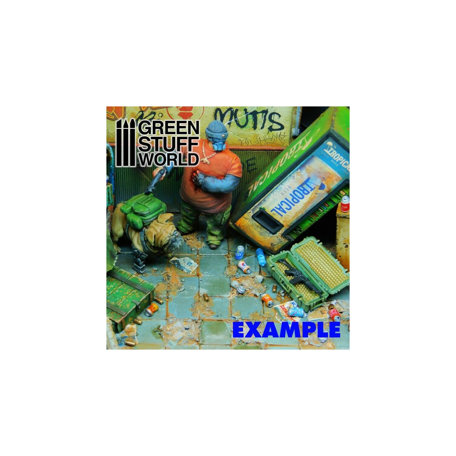 Green Stuff World 72x Resin Drink Cans New