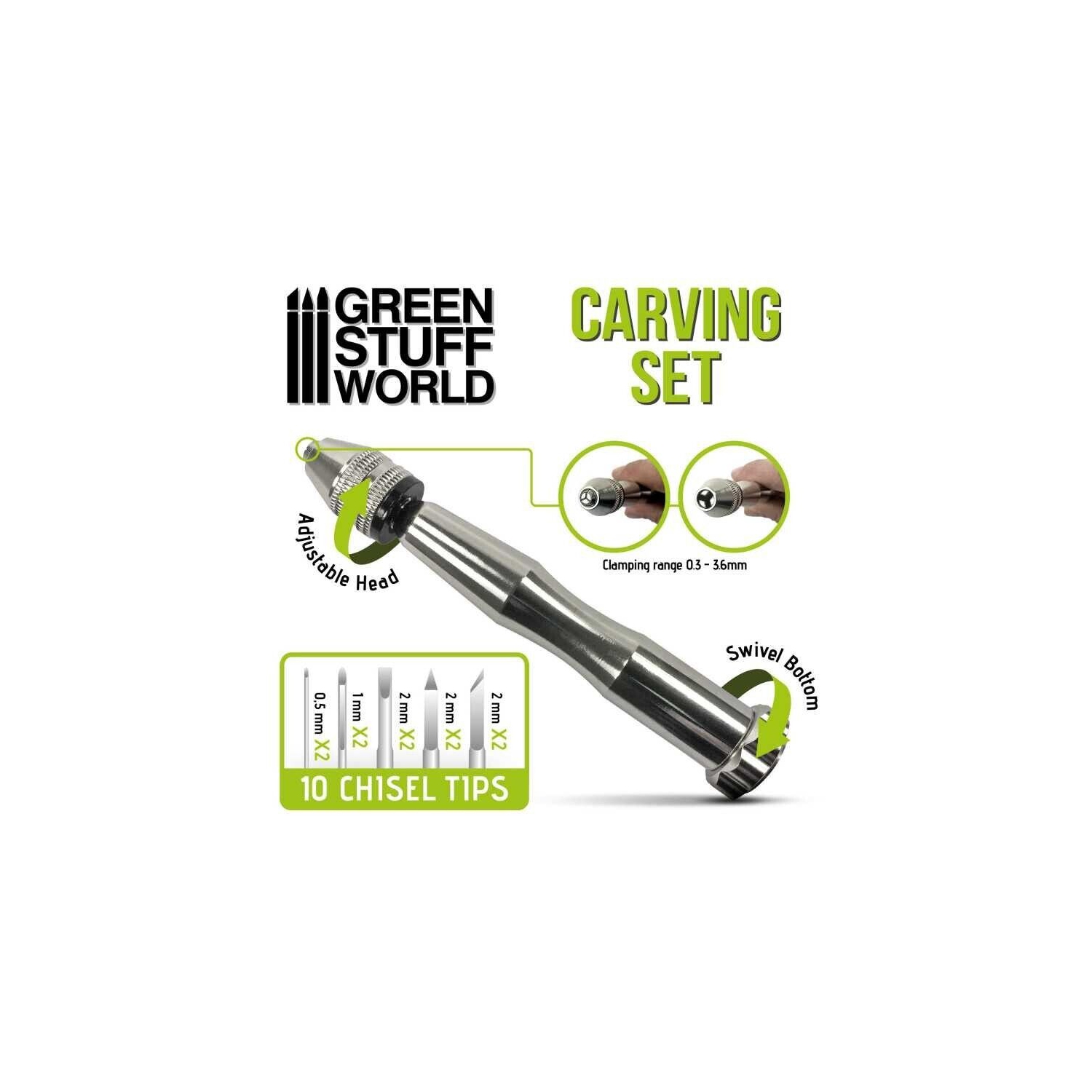 Green Stuff World Hobby Carving Set New