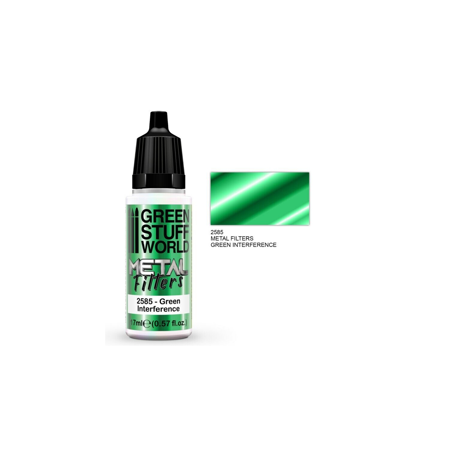 Green Stuff World Metallics Metal Filters - Green Interference