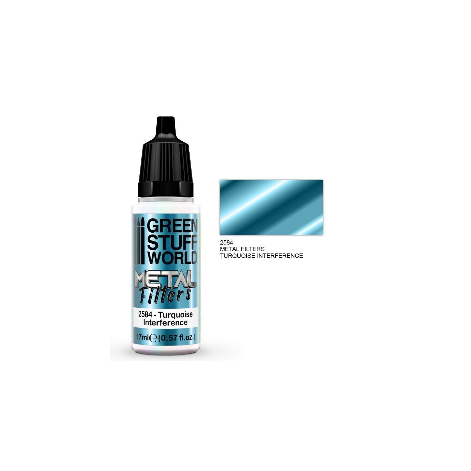 Green Stuff World Metallics Metal Filters - Turquoise Interference