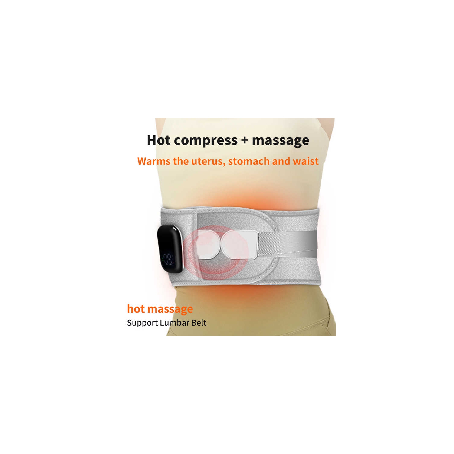 Appareil de massage électrique à vibrations pour soins du corps Smart Massager la taille Masseur de ceinture Vibration Appareil de massage chauffant