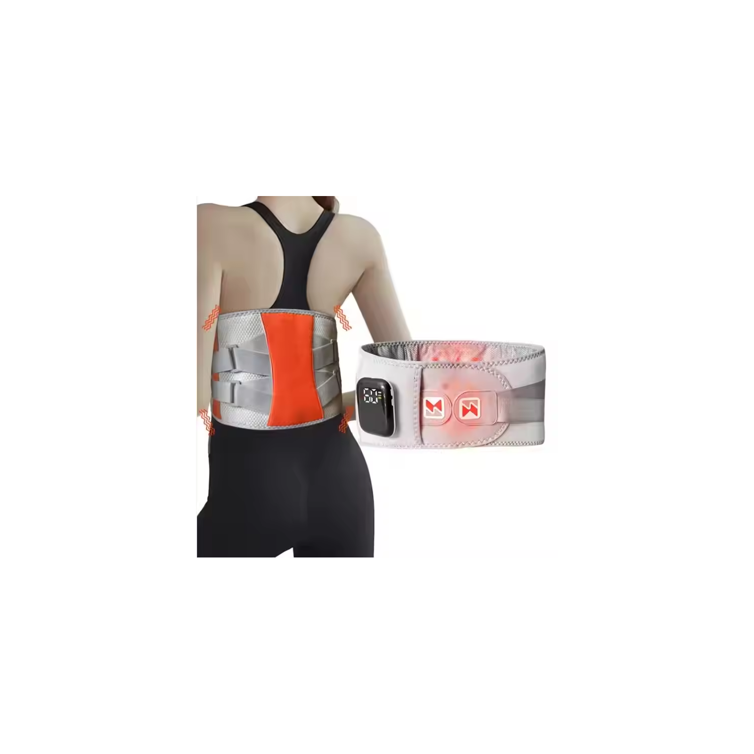 Appareil de massage électrique à vibrations pour soins du corps Smart Massager la taille Masseur de ceinture Vibration Appareil de massage chauffant