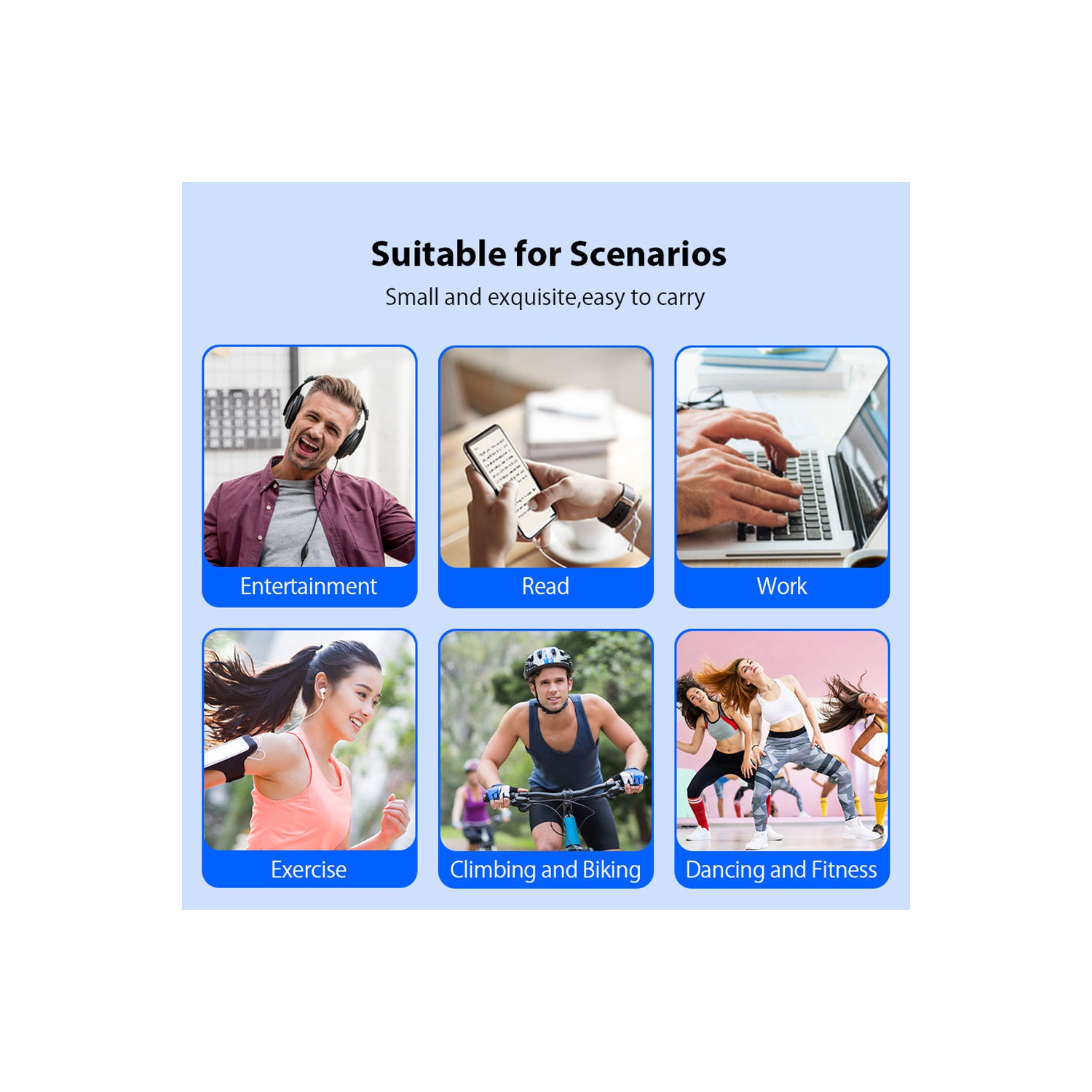 2G+16G Music Player,MP3 & MP4 Player with Bluetooth & WiFi,4" Full Touch Screen Walkman,Portable MP5 Music Player