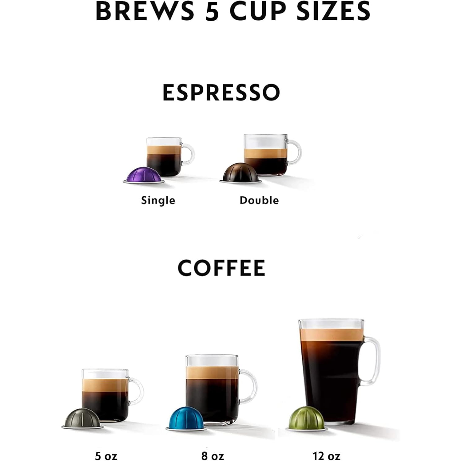 Machine à café et à espresso Nespresso Vertuo Pop+ Deluxe par Breville avec moussoir à lait Aeroccino, titane
