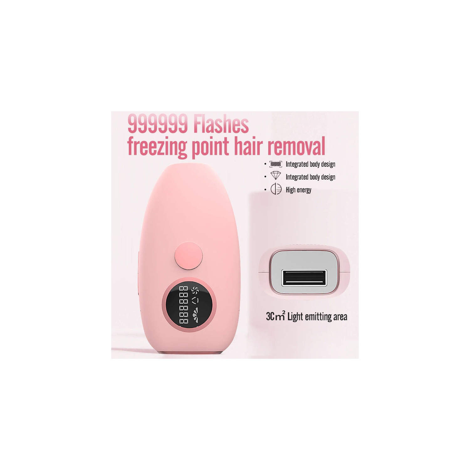 IPL Hair Removal Laser for Women, Painless 888888 Flashes Hair Removal Device with 5 Energy Levels