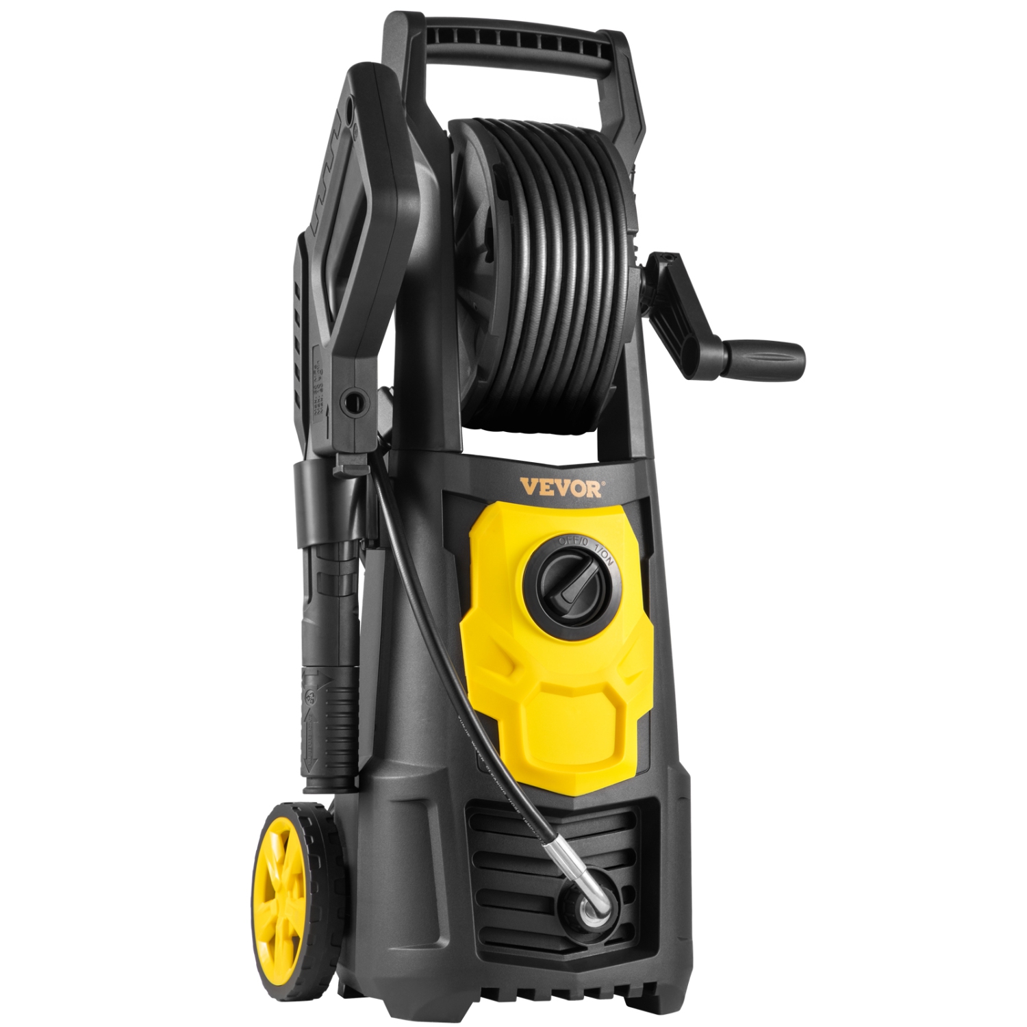 VEVOR 2000 PSI Electric Pressure Washer, Max 1.65 GPM Power Washer with 30 ft Hose & Reel, 5 Quick Connect Nozzles, ETL Listed