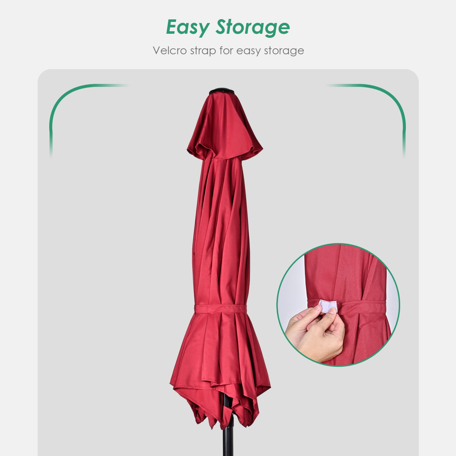 Parasol de patio de 7,5 pi avec inclinaison et manivelle, parasol de table à 6 nervures Parasol pour le jardin et la terrasse