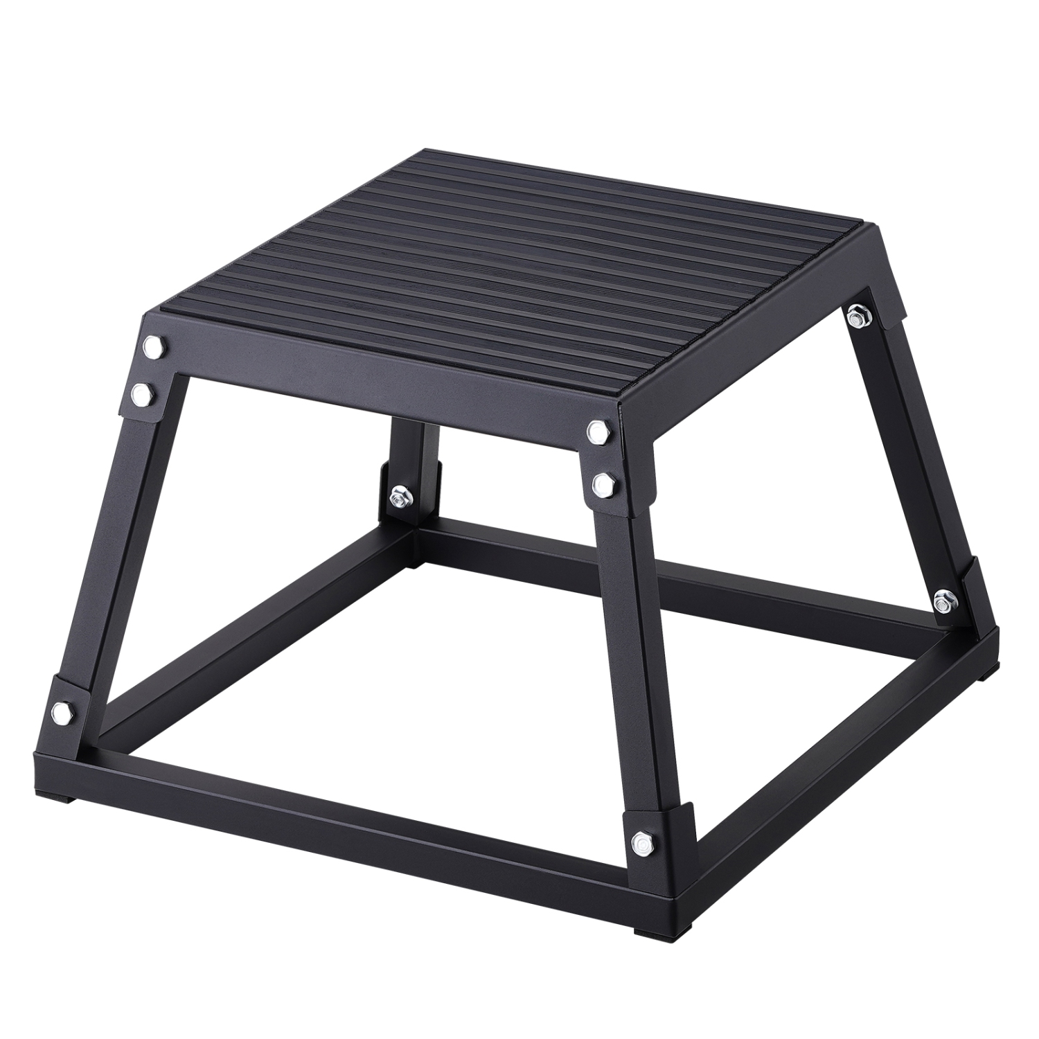 Pyométrique de 12&nbsp;po Jump Box Fitness de VEVOR Exercise Plyo Box Step Cross noir