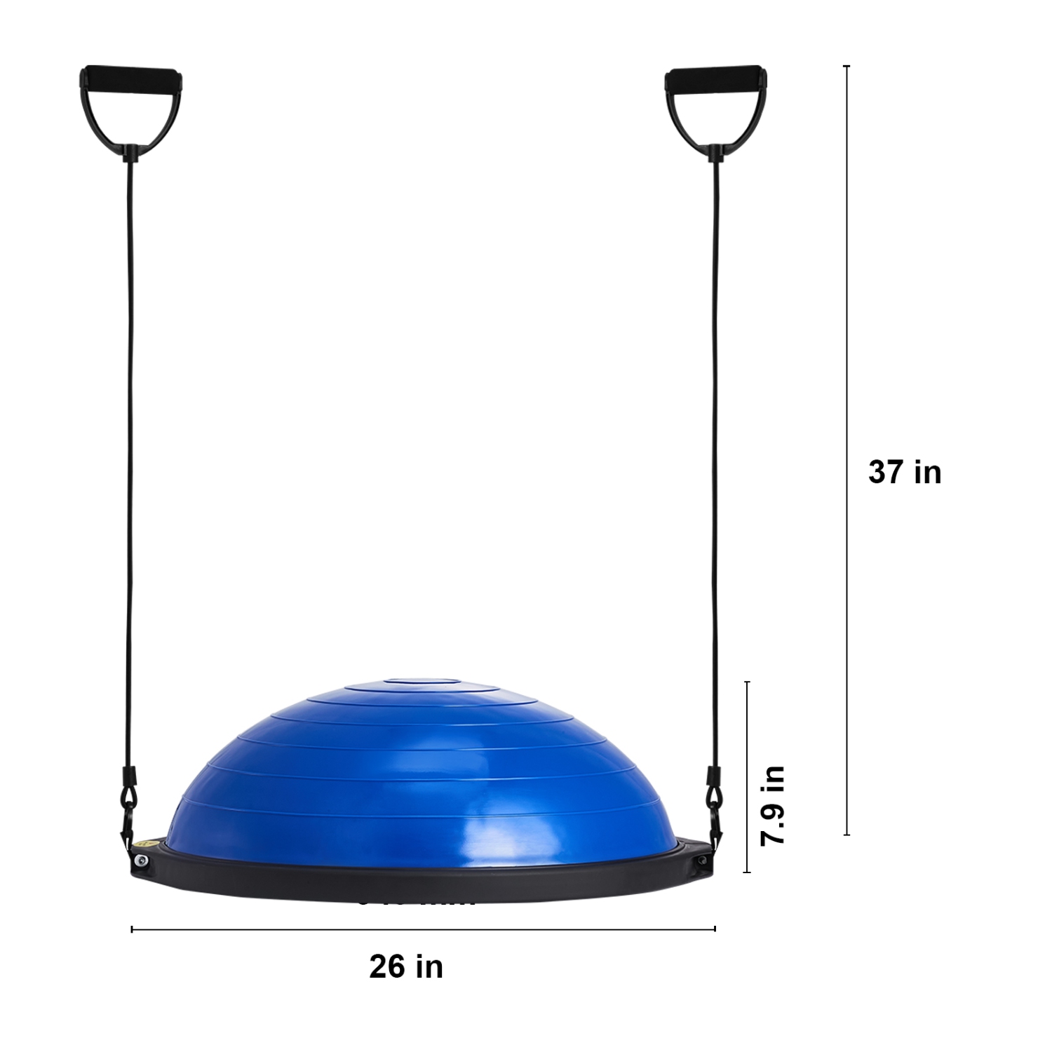 Bande de résistance à ballon de 26&nbsp;po pour yoga Blue Trainer Half Fitness de VEVOR