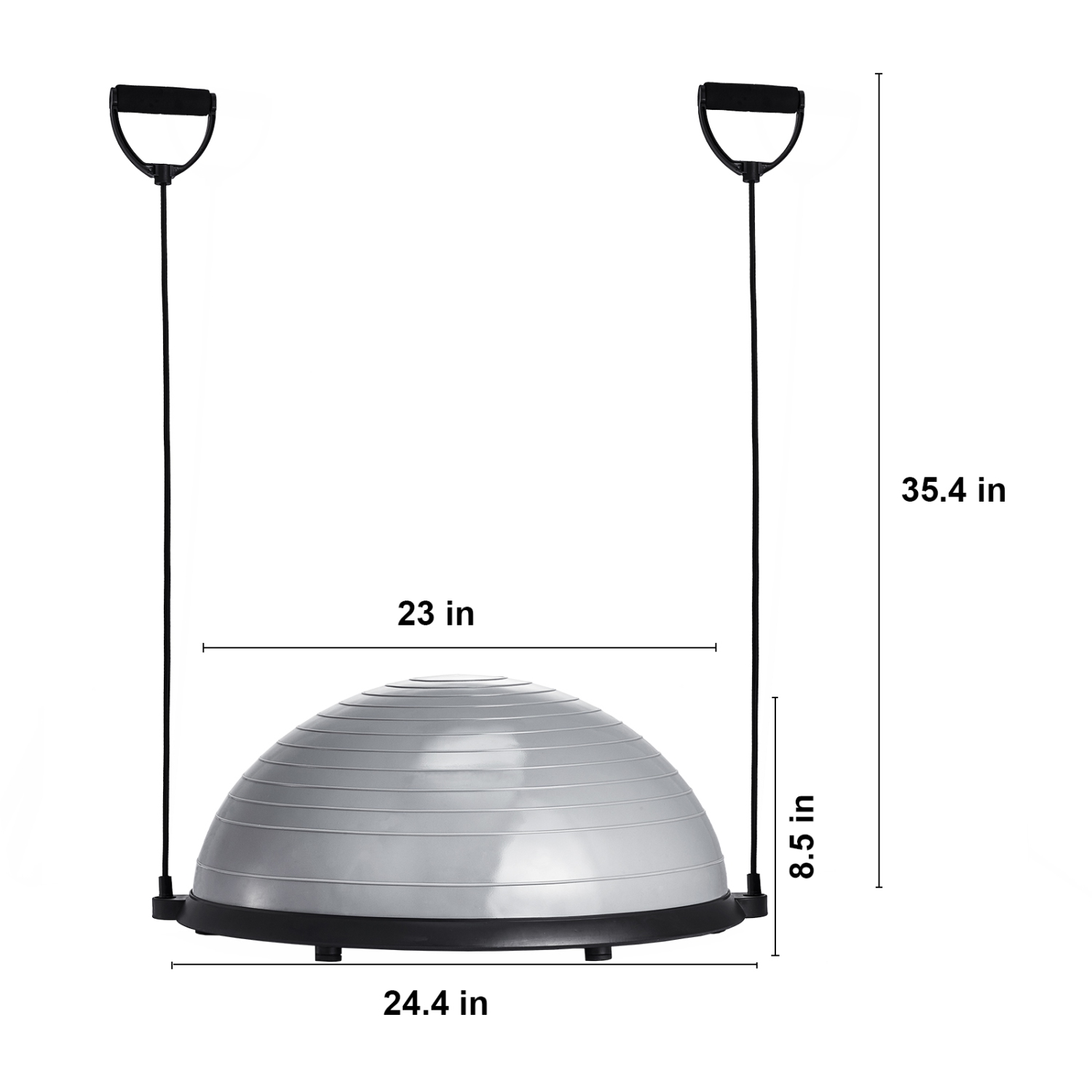 Bande de résistance pour ballon d'exercice de 23&nbsp;po Ball GrayTrainer de VEVOR
