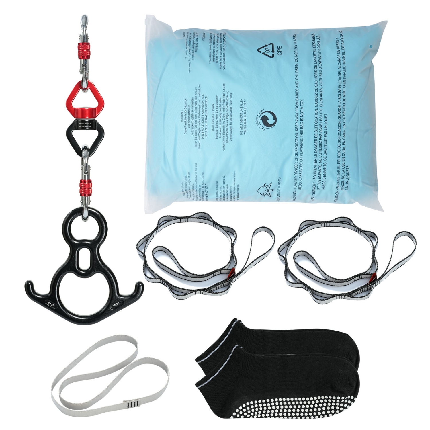 Balançoire de yoga 8,7 verges Aerial Silk de VEVOR, hamac violet, trapèze, inversion