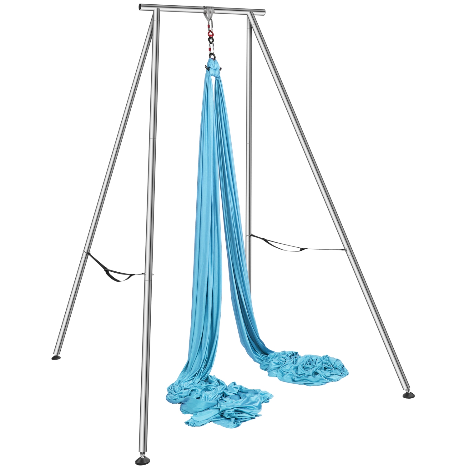 VEVOR 551.15 lbs Yoga Swing Stand Hammock Aerial Silk Kit Load Yoga Frame Blue
