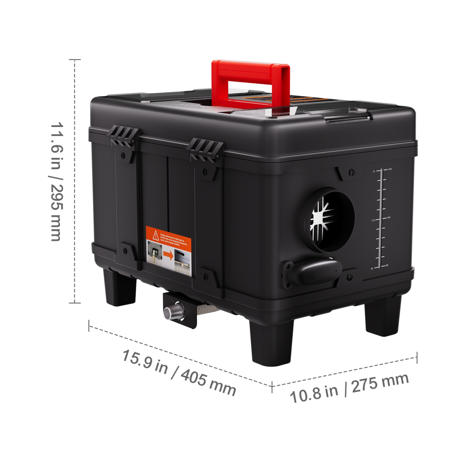 VEVOR 8KW Diesel Furnace, Dual Voltage 12V/24V, Comprehensive Diesel Air Heating System, Features Bluetooth APP Management, Remote Access, Digital