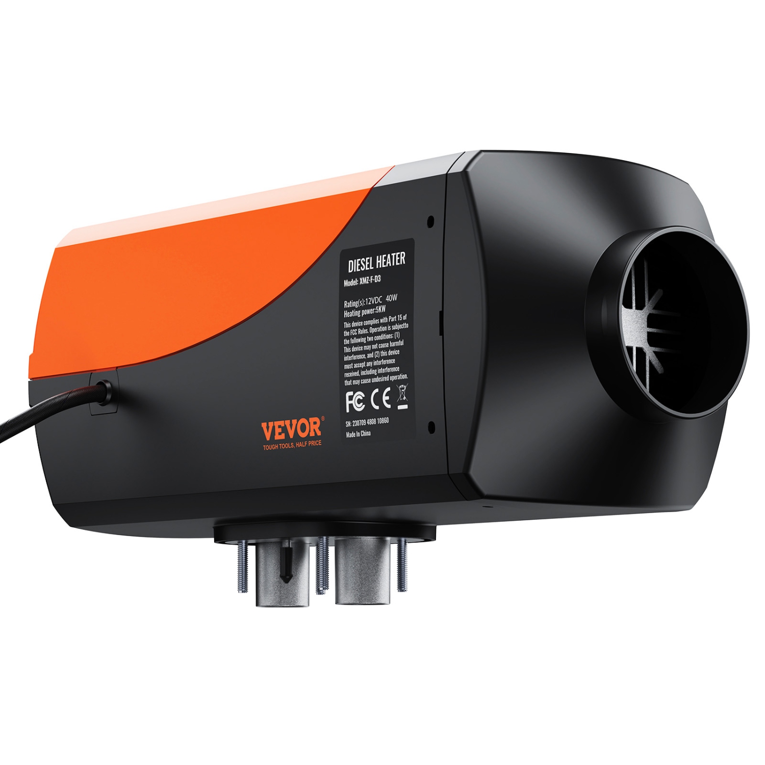 VEVOR Bluetooth App Control Diesel Air Heater, 12V 5KW Diesel Heater, Remote Control and LCD, Diesel Parking Heater for RV Trailer Camper Van Boat